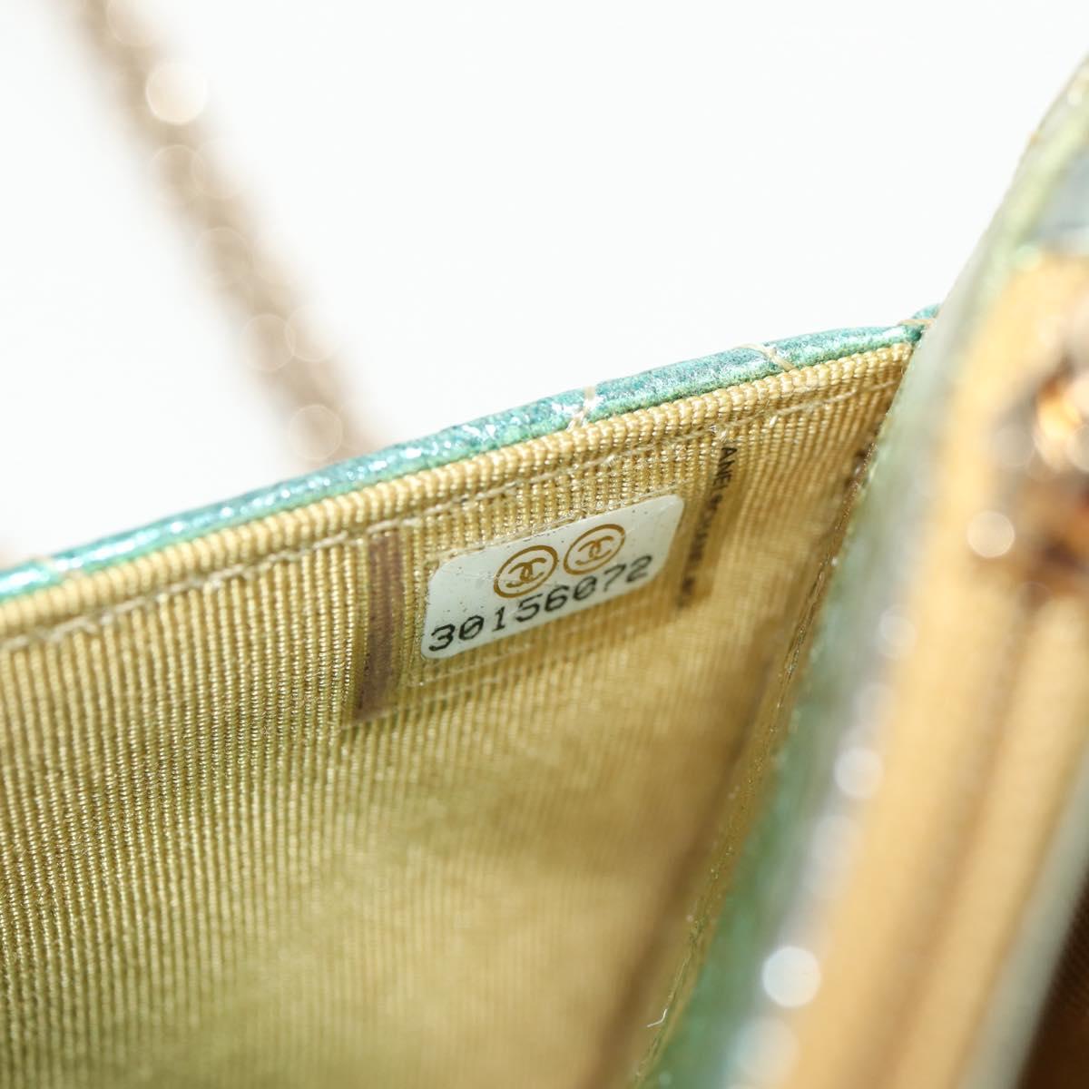 CHANEL Chain Matelasse 2.55 Shoulder Bag Leather Multicolor Gold CC Auth 142691M