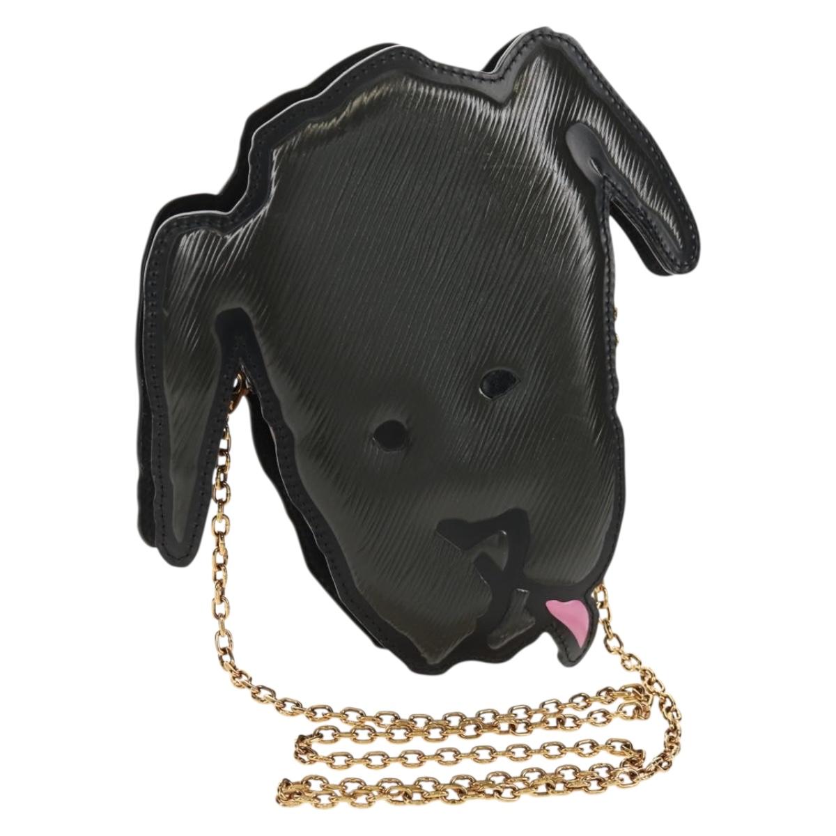 LOUIS VUITTON Epi Dog Face Pochette Shoulder Bag Gray M53171 LV Auth 142694SAM