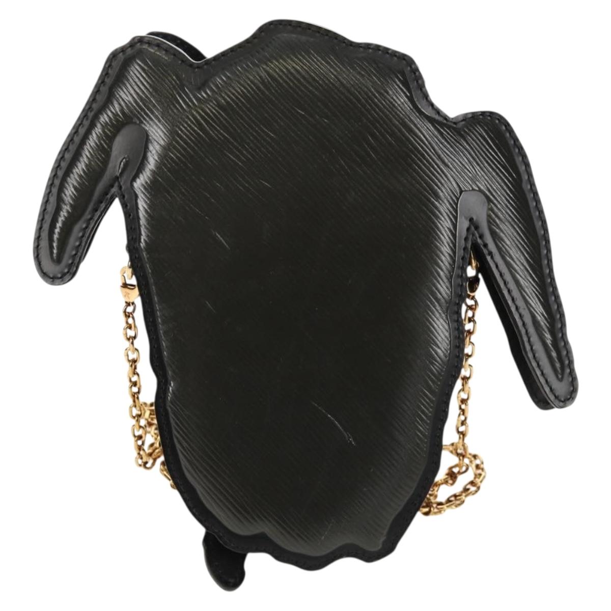 LOUIS VUITTON Epi Dog Face Pochette Shoulder Bag Gray M53171 LV Auth 142694M