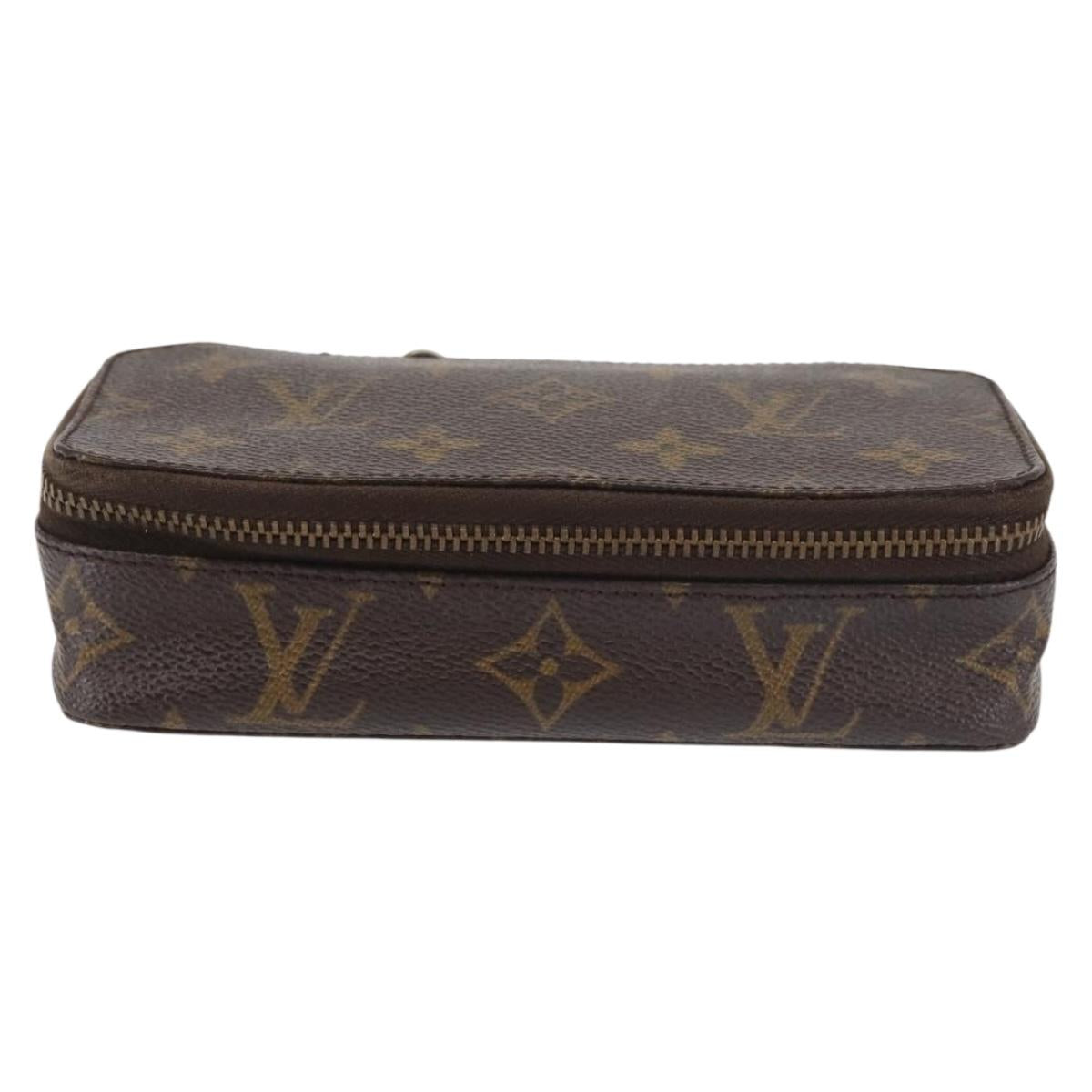 LOUIS VUITTON Monogram Posh Monte Carlo Jewelry Box M47350 LV Auth 142700