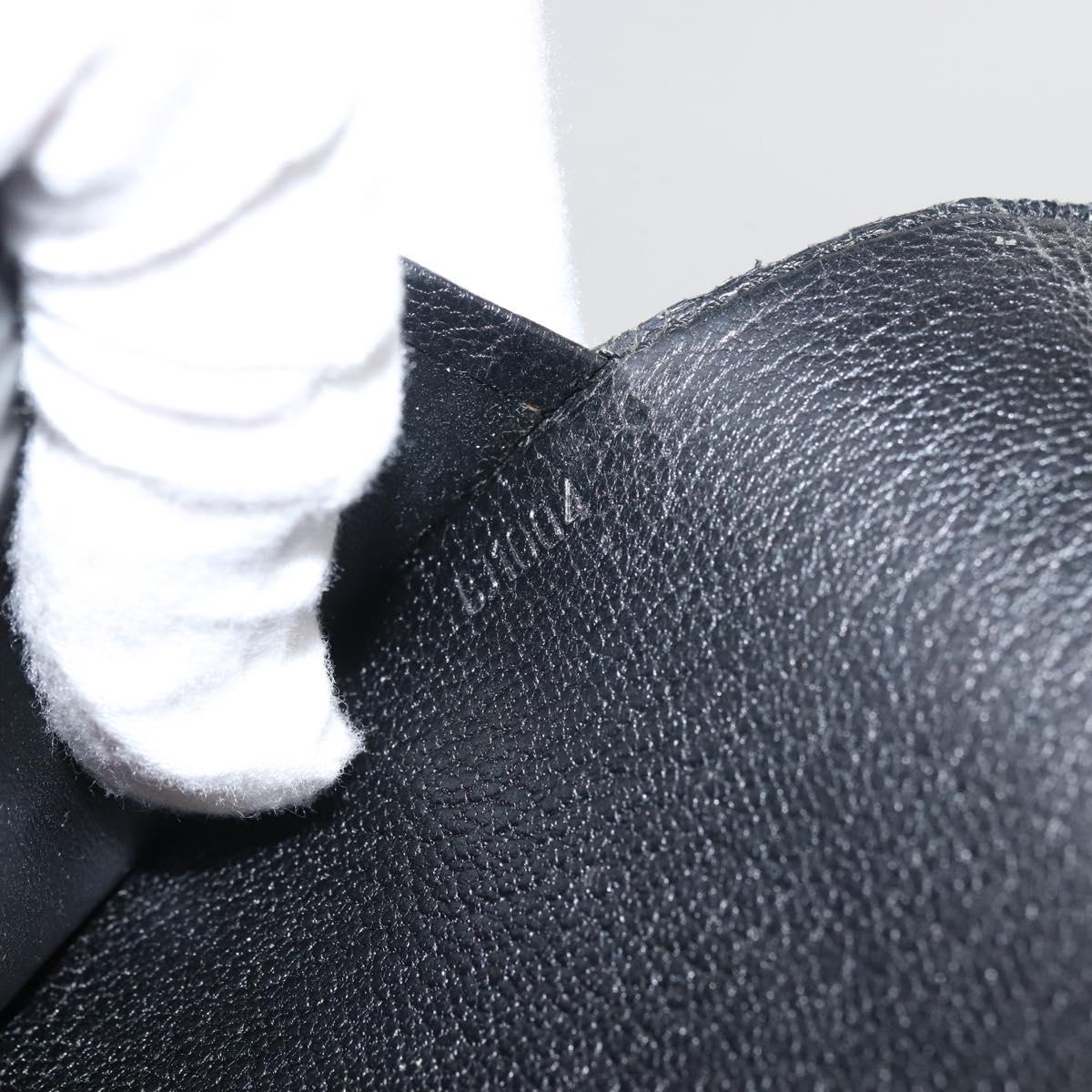 LOUIS VUITTON Nomad Agenda MM Day Planner Cover Black R20478 LV Auth 142704