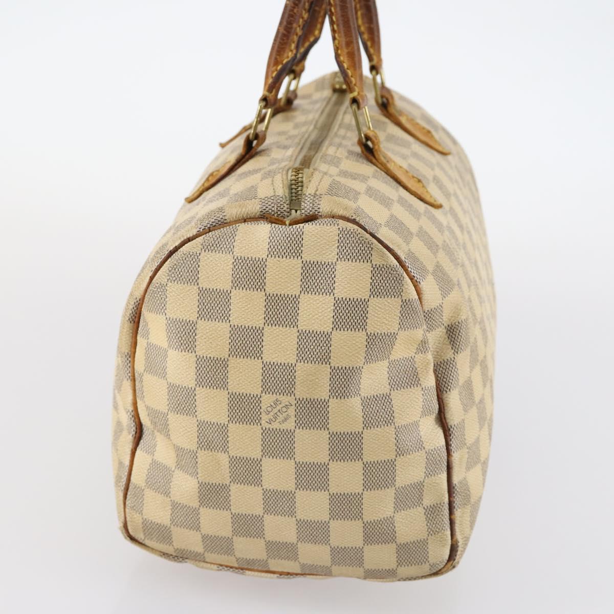 LOUIS VUITTON Damier Azur Speedy 30 Hand Bag N41533 LV Auth 142705