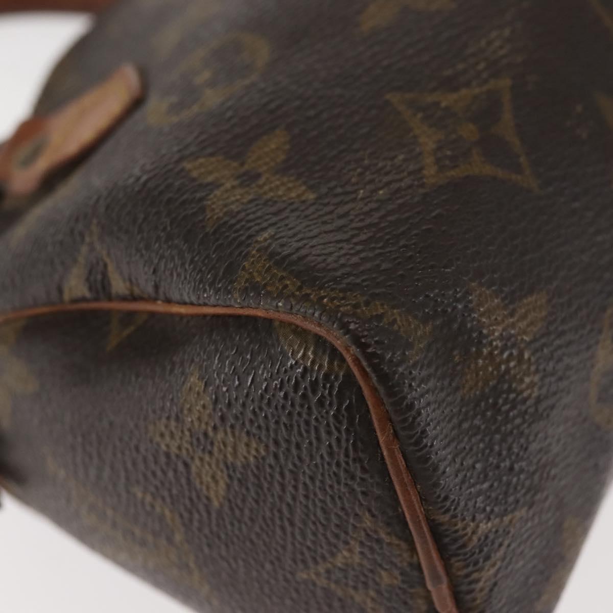 LOUIS VUITTON Monogram Mini Speedy Hand Bag M41534 LV Auth 142713