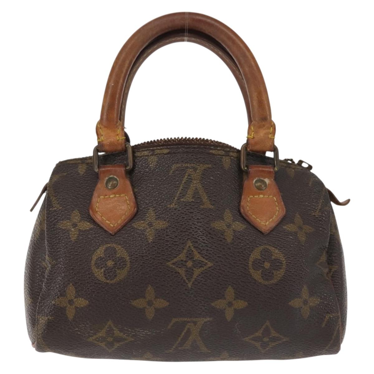 LOUIS VUITTON Monogram Mini Speedy Hand Bag M41534 LV Auth 142713