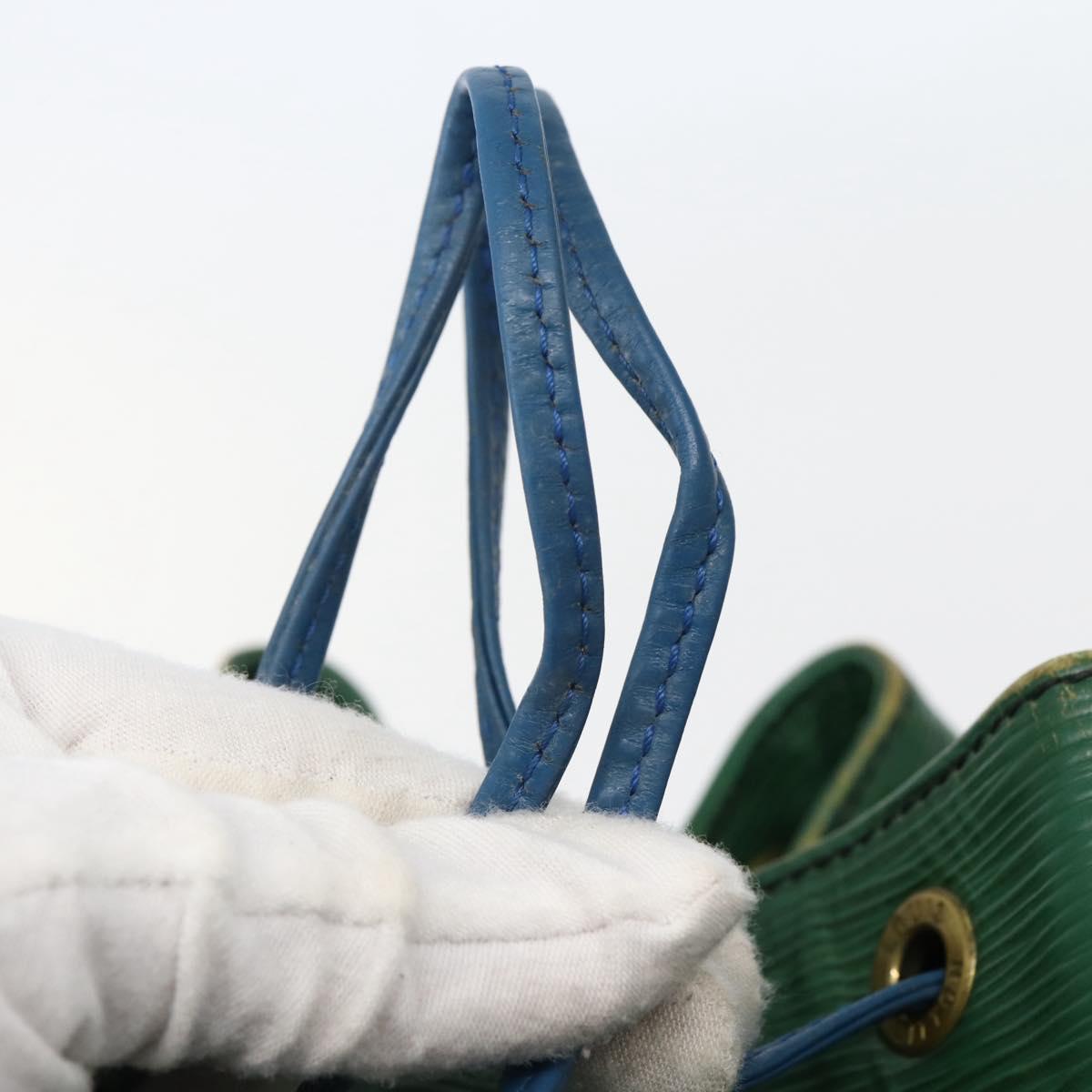 LOUIS VUITTON Epi Noe Shoulder Bag Bicolor Green Blue M44044 LV Auth 142714