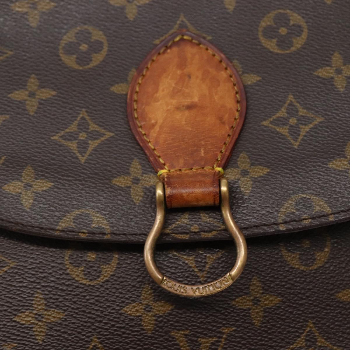 LOUIS VUITTON Monogram Saint Cloud GM Shoulder Bag M51242 LV Auth 142719
