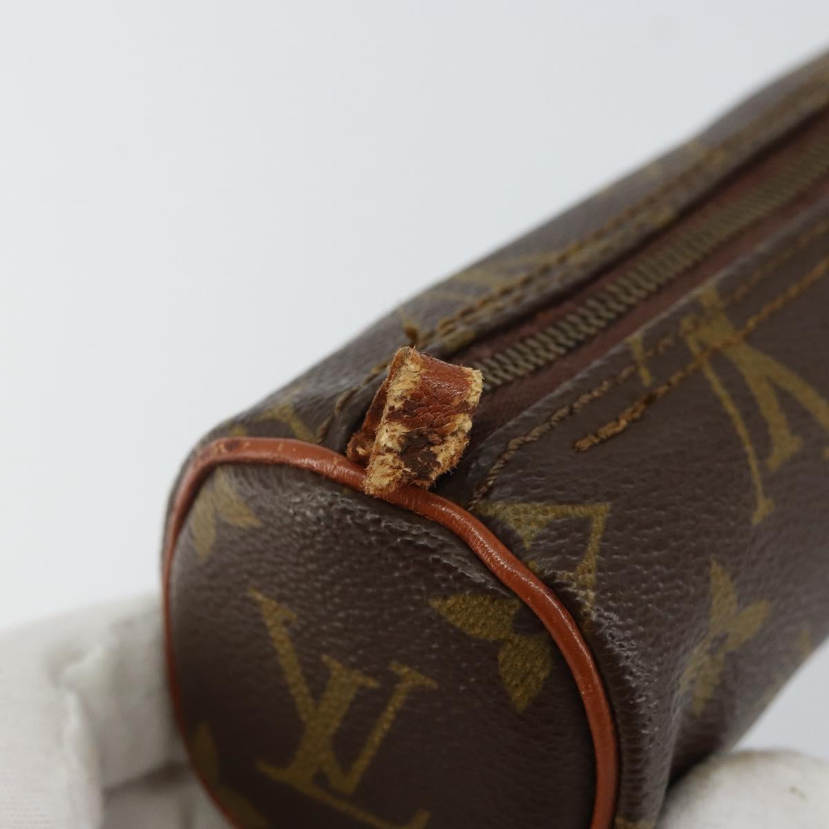LOUIS VUITTON Monogram Papillon Pouch LV Auth 142726