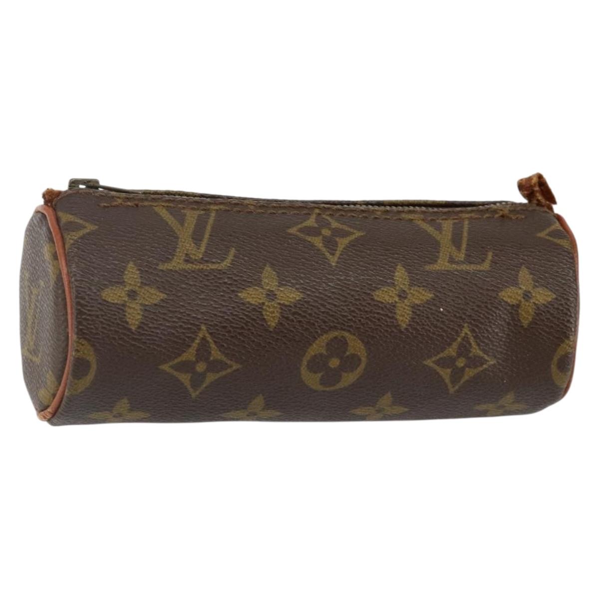 LOUIS VUITTON Monogram Papillon Pouch LV Auth 142726