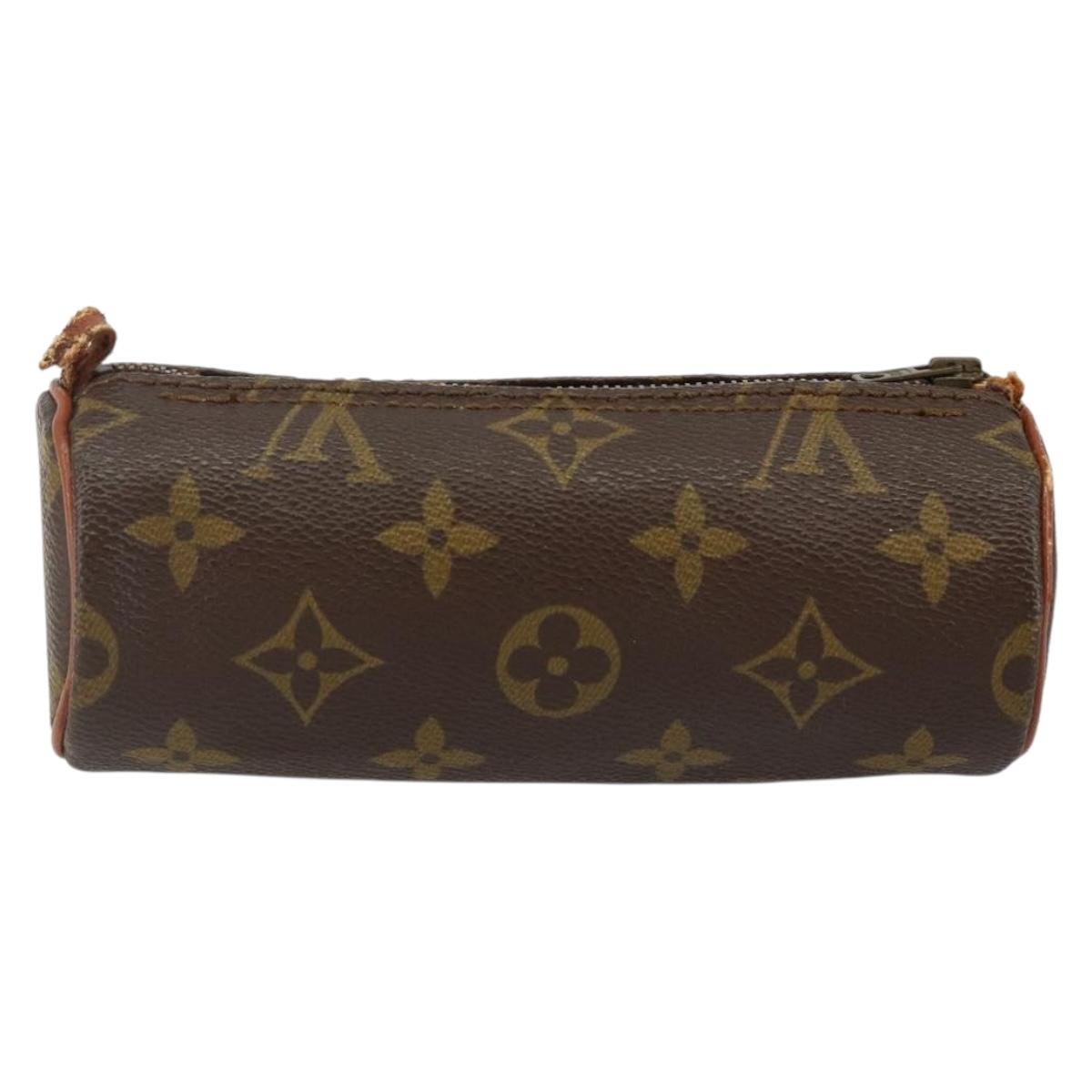 LOUIS VUITTON Monogram Papillon Pouch LV Auth 142726