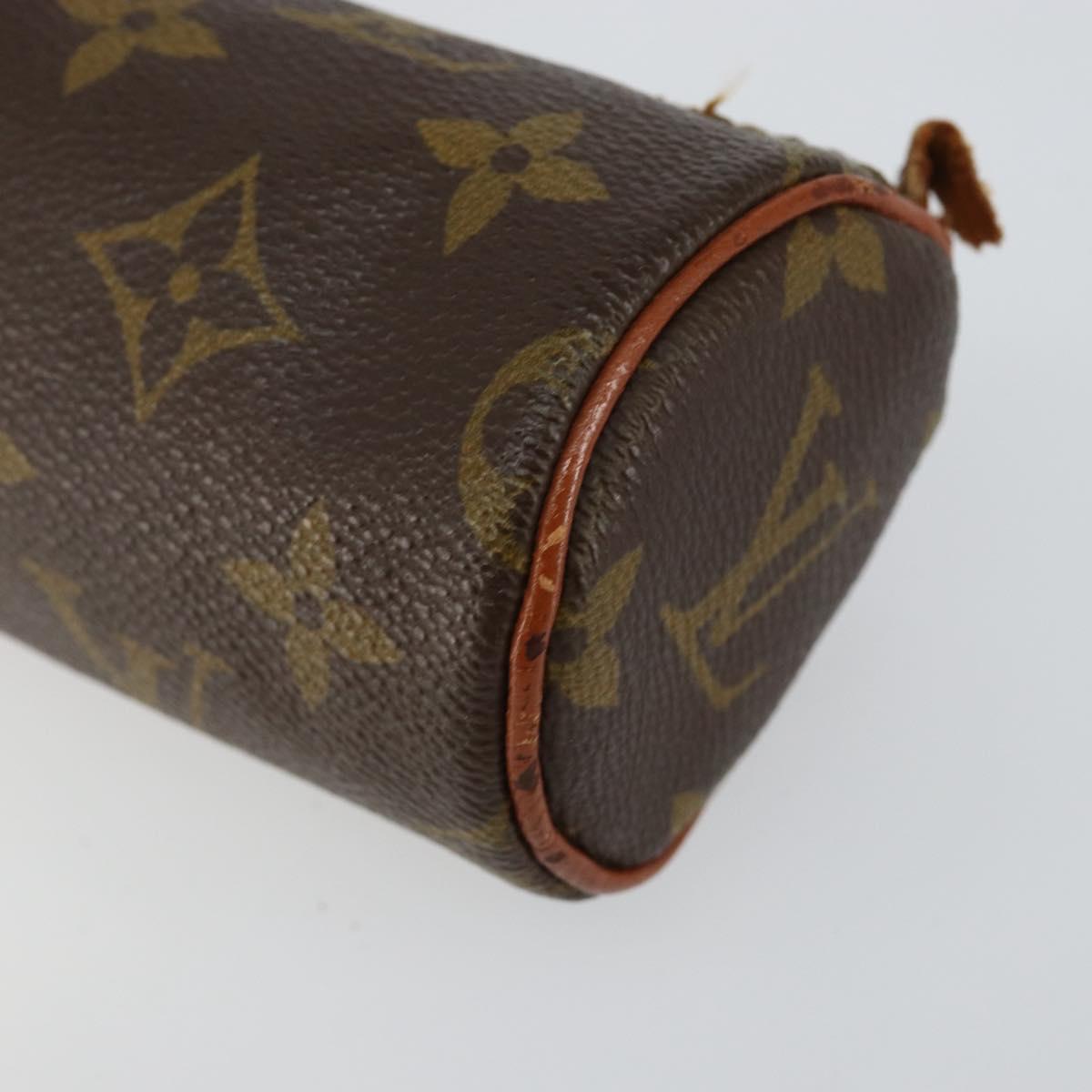 LOUIS VUITTON Monogram Papillon Pouch LV Auth 142726