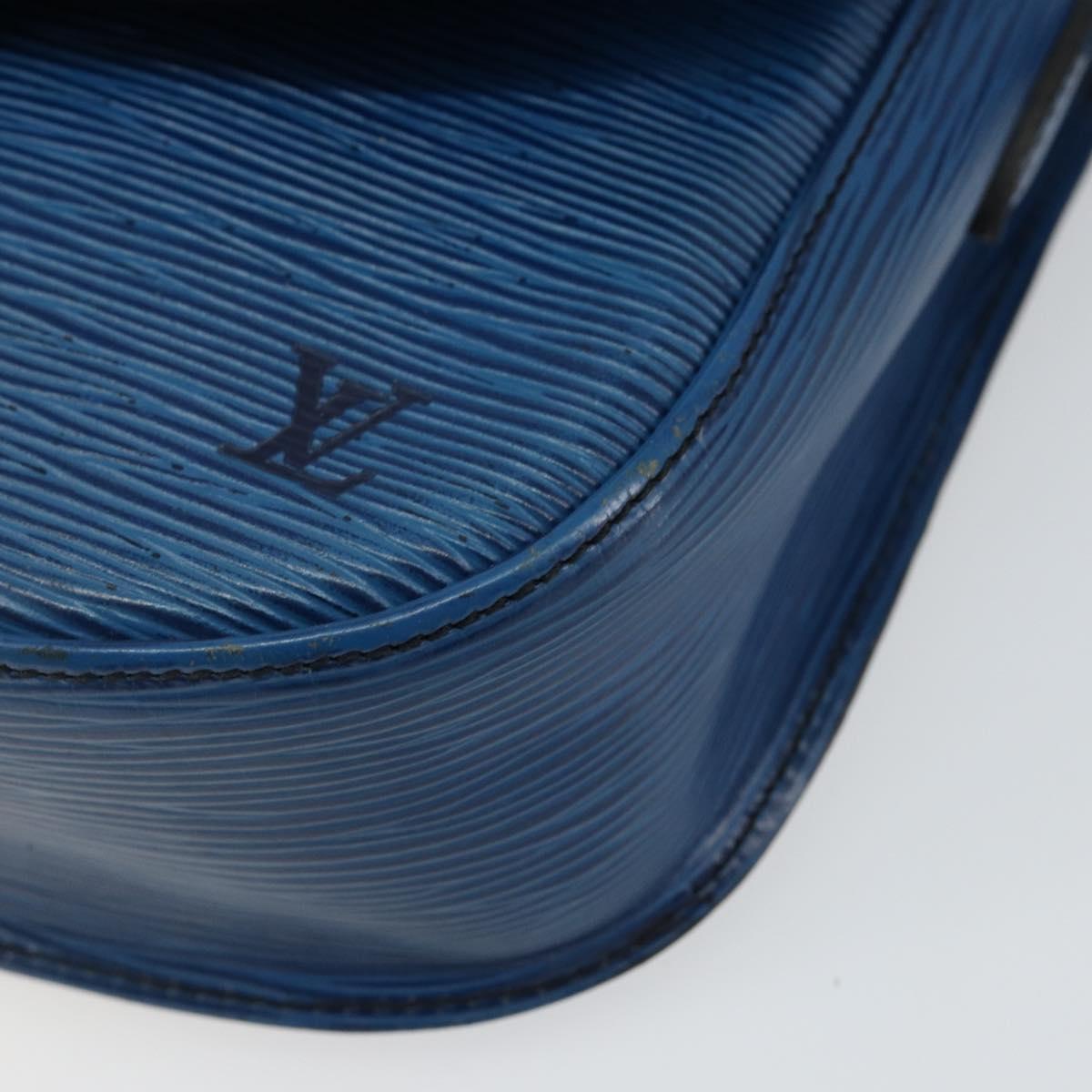 LOUIS VUITTON Epi Saint Cloud GM Shoulder Bag Toledo Blue M52195 LV Auth 142727
