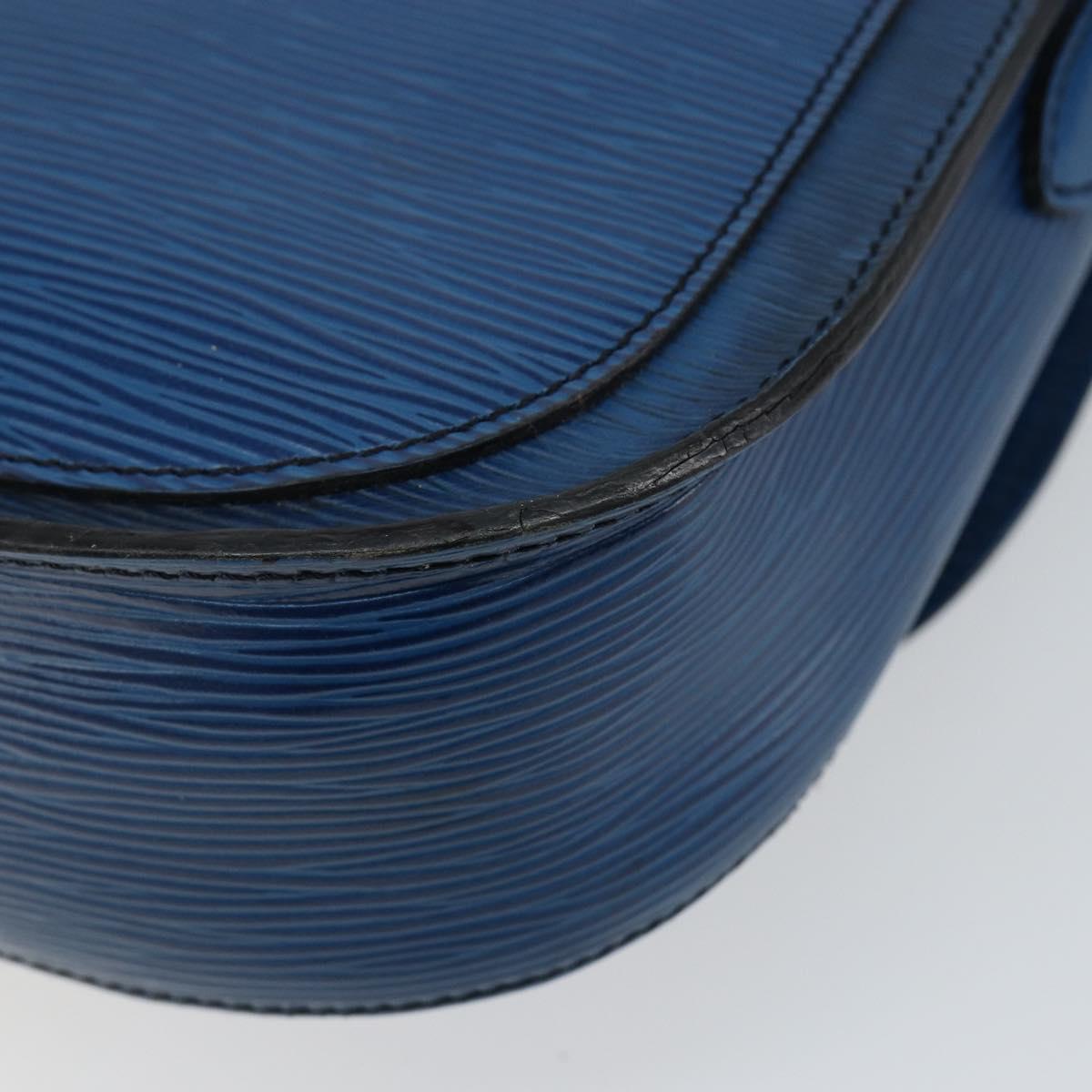 LOUIS VUITTON Epi Saint Cloud GM Shoulder Bag Toledo Blue M52195 LV Auth 142727