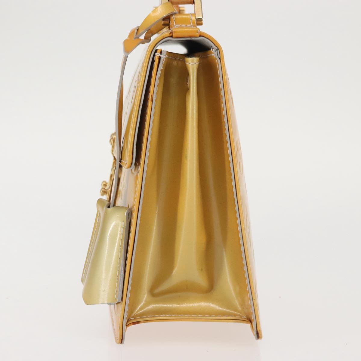 LOUIS VUITTON Monogram Vernis Spring Street Hand Bag Gris M91029 LV Auth 142730