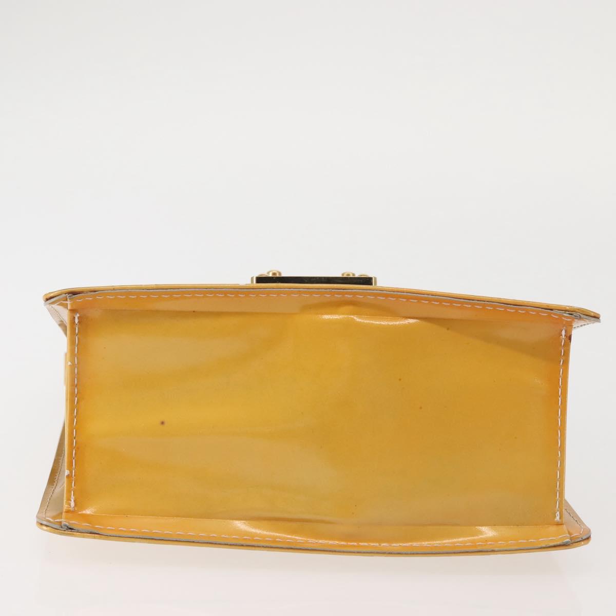 LOUIS VUITTON Monogram Vernis Spring Street Hand Bag Gris M91029 LV Auth 142730