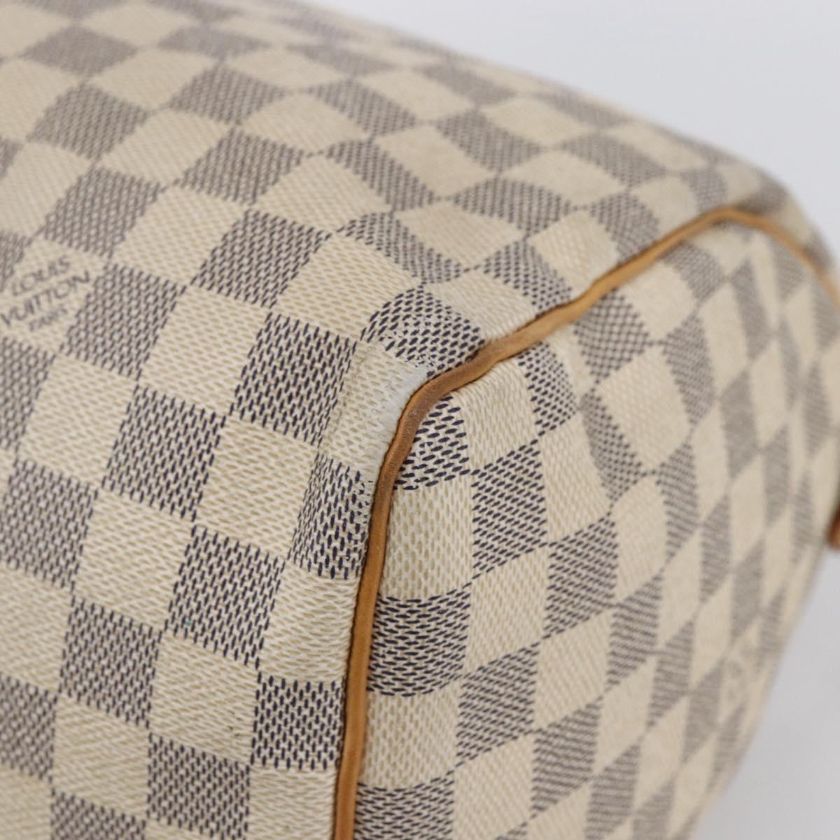 LOUIS VUITTON Damier Azur Speedy 30 Hand Bag N41533 LV Auth 142731
