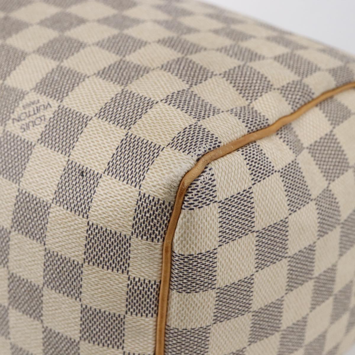LOUIS VUITTON Damier Azur Speedy 30 Hand Bag N41533 LV Auth 142731