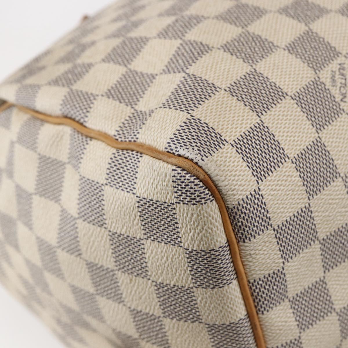LOUIS VUITTON Damier Azur Speedy 30 Hand Bag N41533 LV Auth 142731