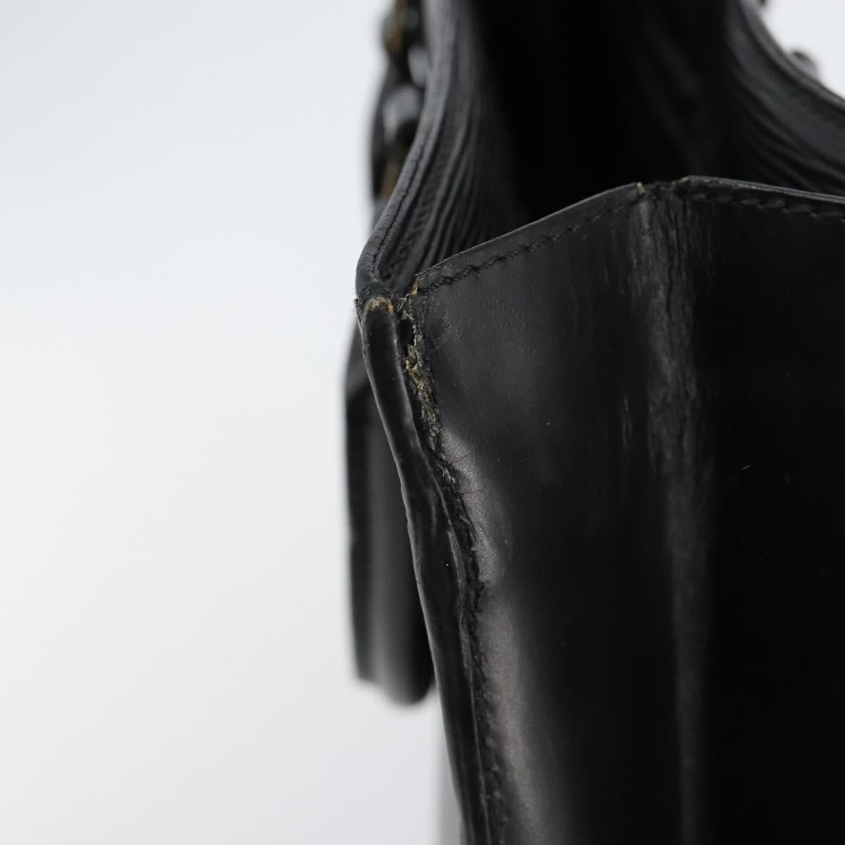 LOUIS VUITTON Epi Sac Plat Hand Bag Black M59082 LV Auth 142739