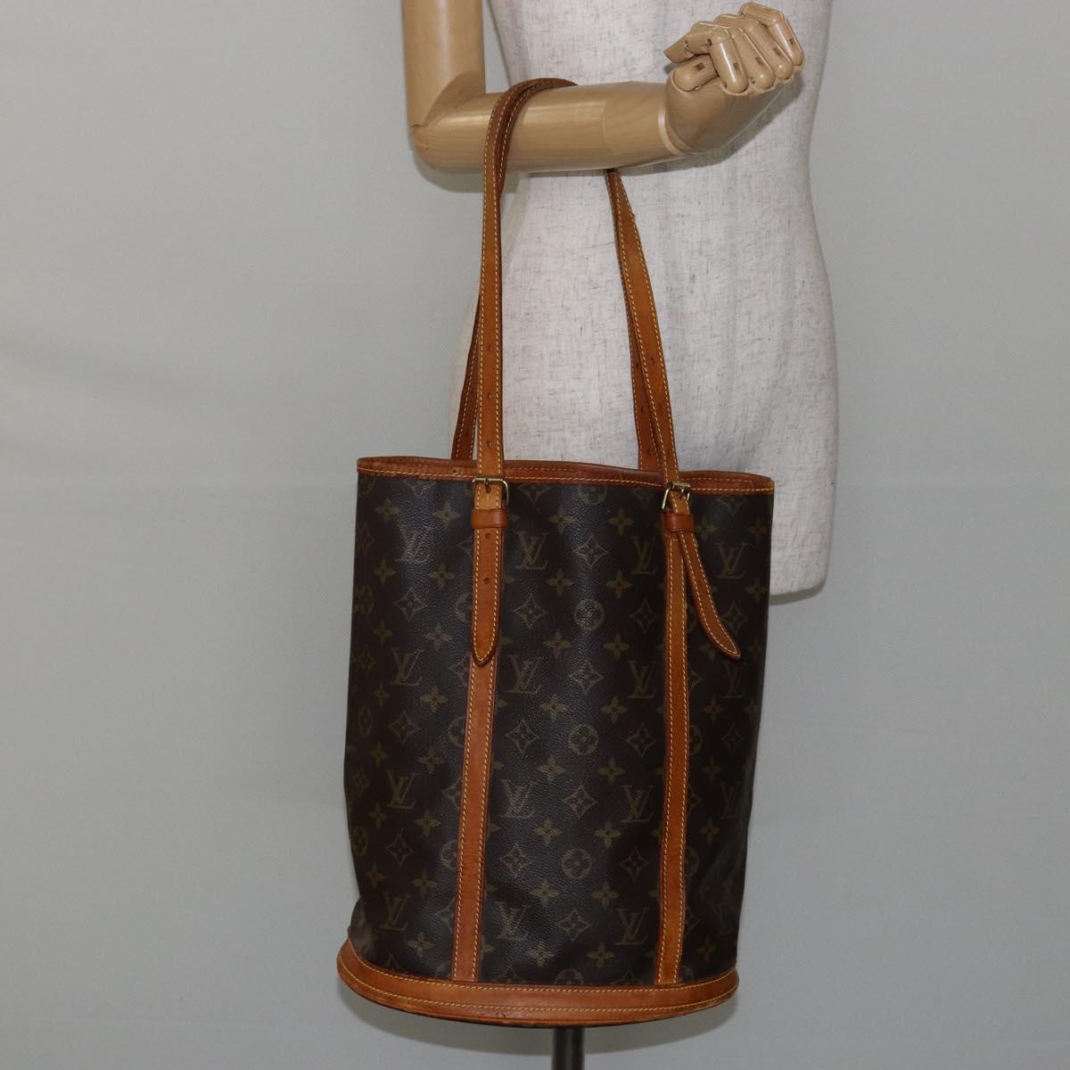 LOUIS VUITTON Monogram Bucket GM Shoulder Bag M42236 LV Auth 142746