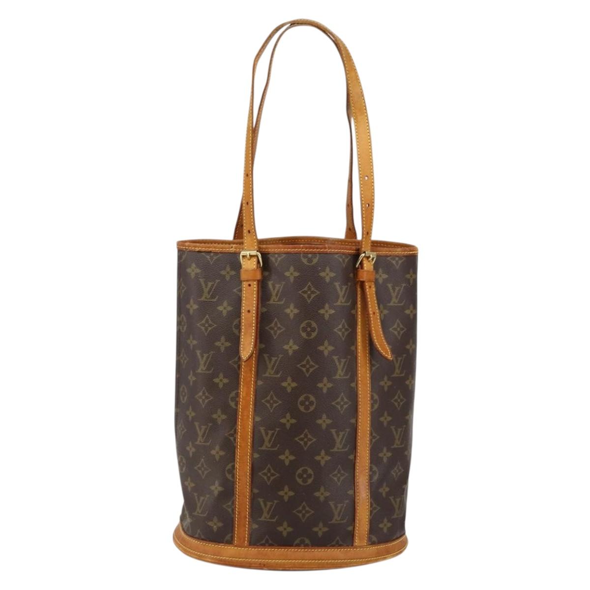 LOUIS VUITTON Monogram Bucket GM Shoulder Bag M42236 LV Auth 142746