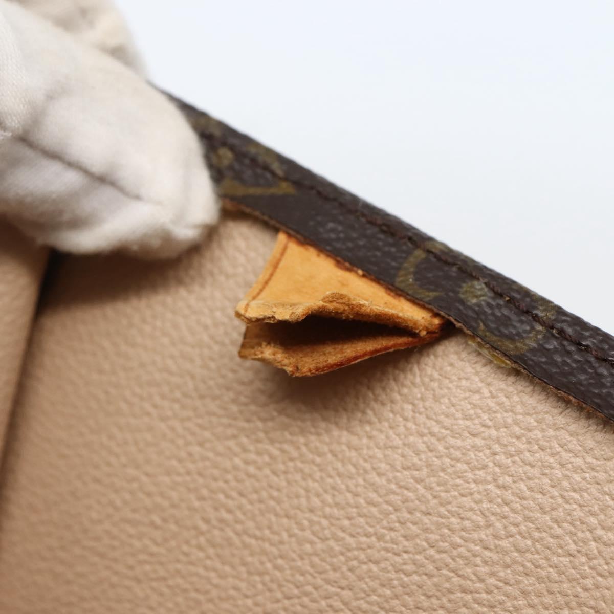 LOUIS VUITTON Monogram Sac Plat Hand Bag M51140 LV Auth 142750