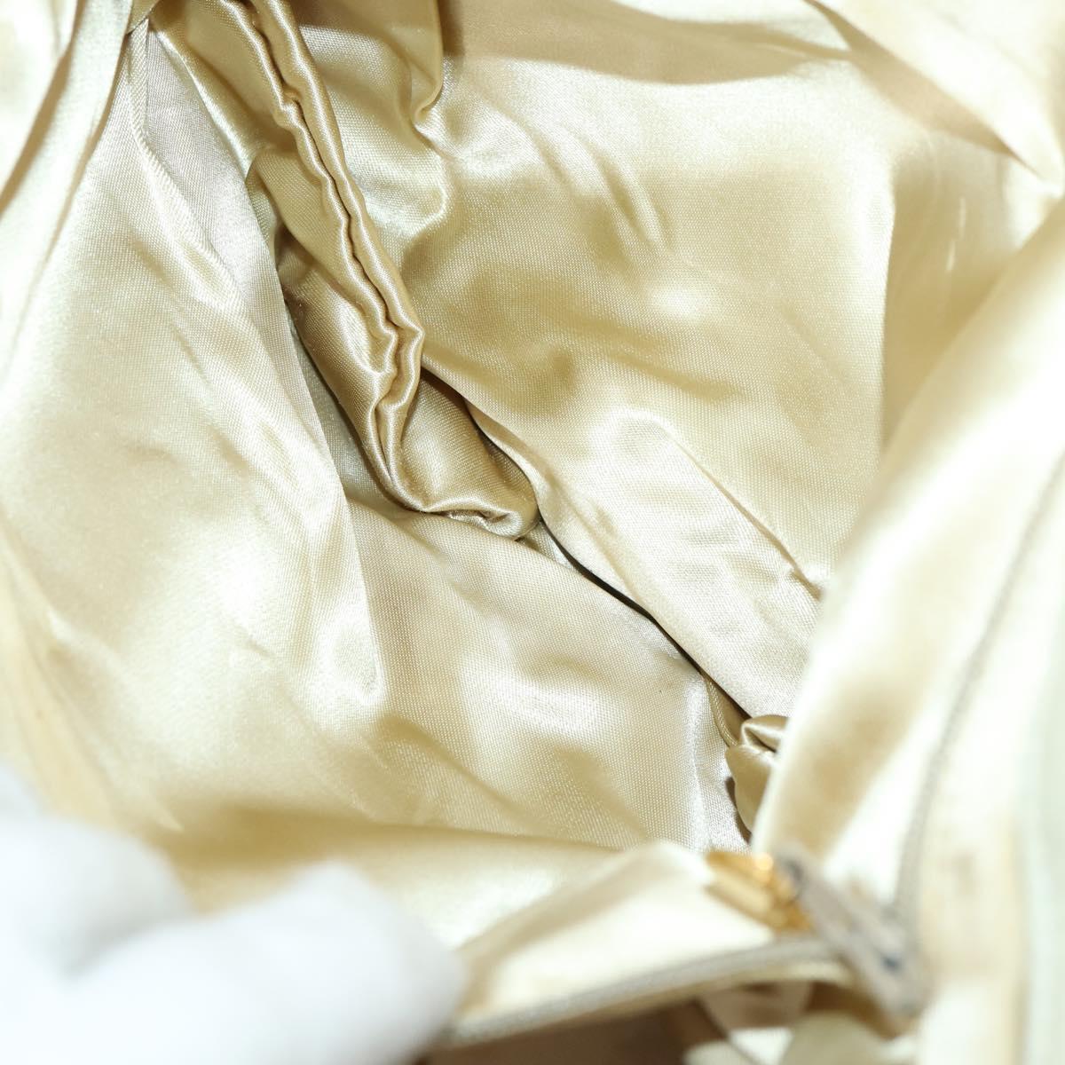 CHANEL Matelasse Tote Bag Canvas Red Gold CC Auth 142751