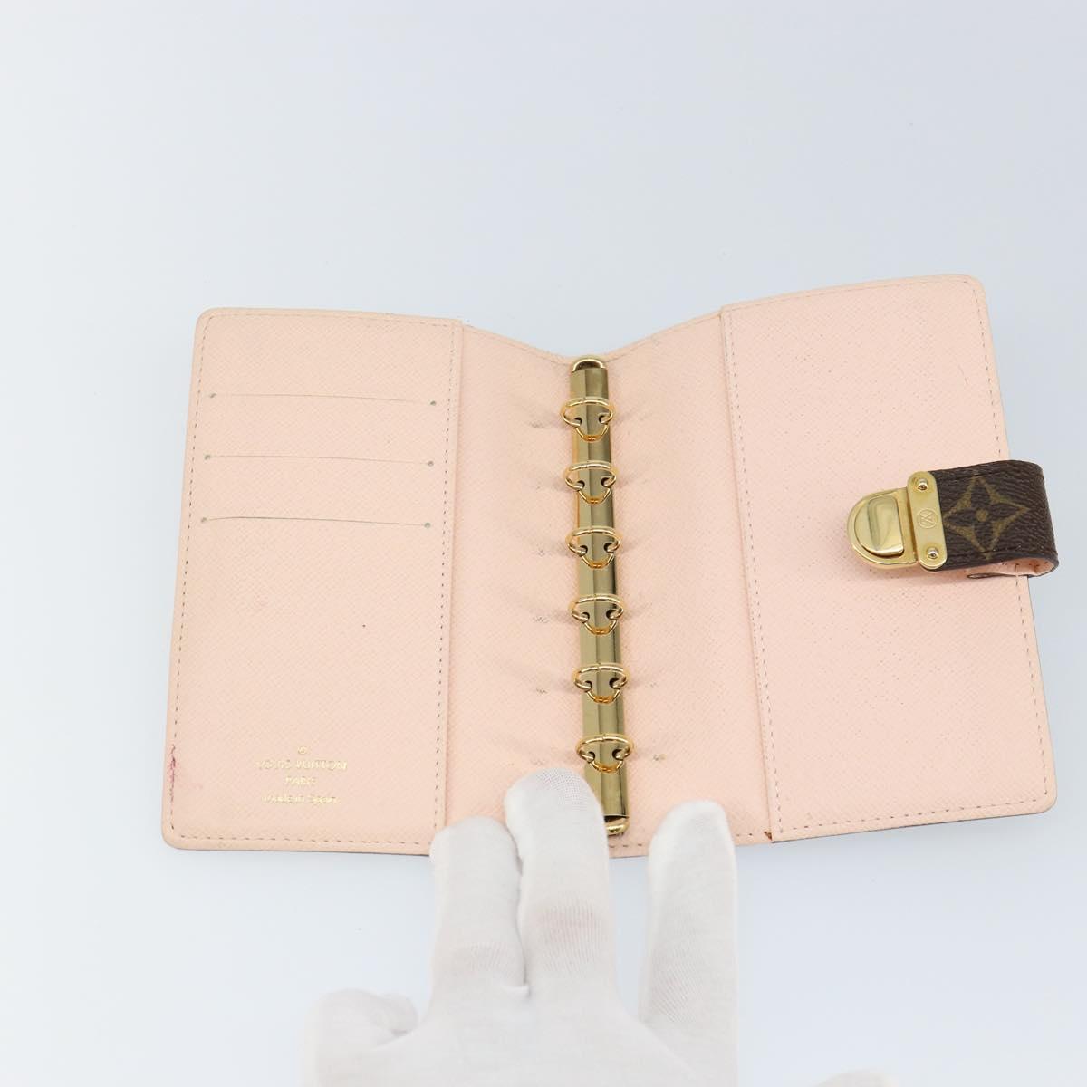 LOUIS VUITTON Monogram Agenda Koala PM Day Planner Cover R21013 LV Auth 142758