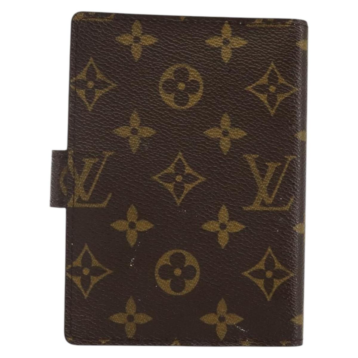 LOUIS VUITTON Monogram Agenda Koala PM Day Planner Cover R21013 LV Auth 142758