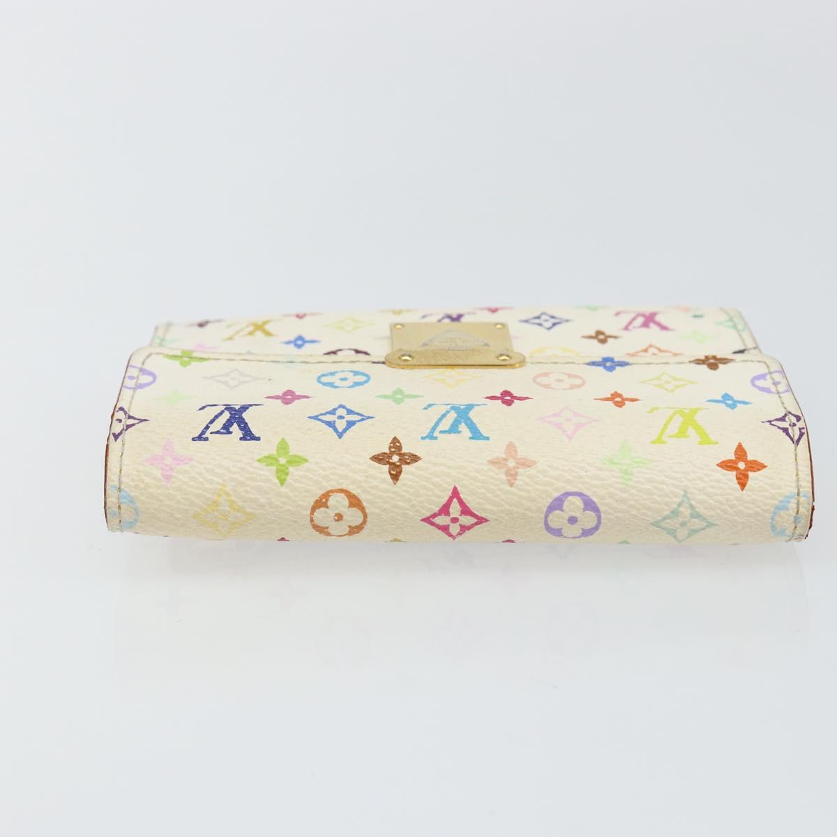 LOUIS VUITTON Multicolor Portefeuille Koala Rich Wallet White M58081 Auth 142759