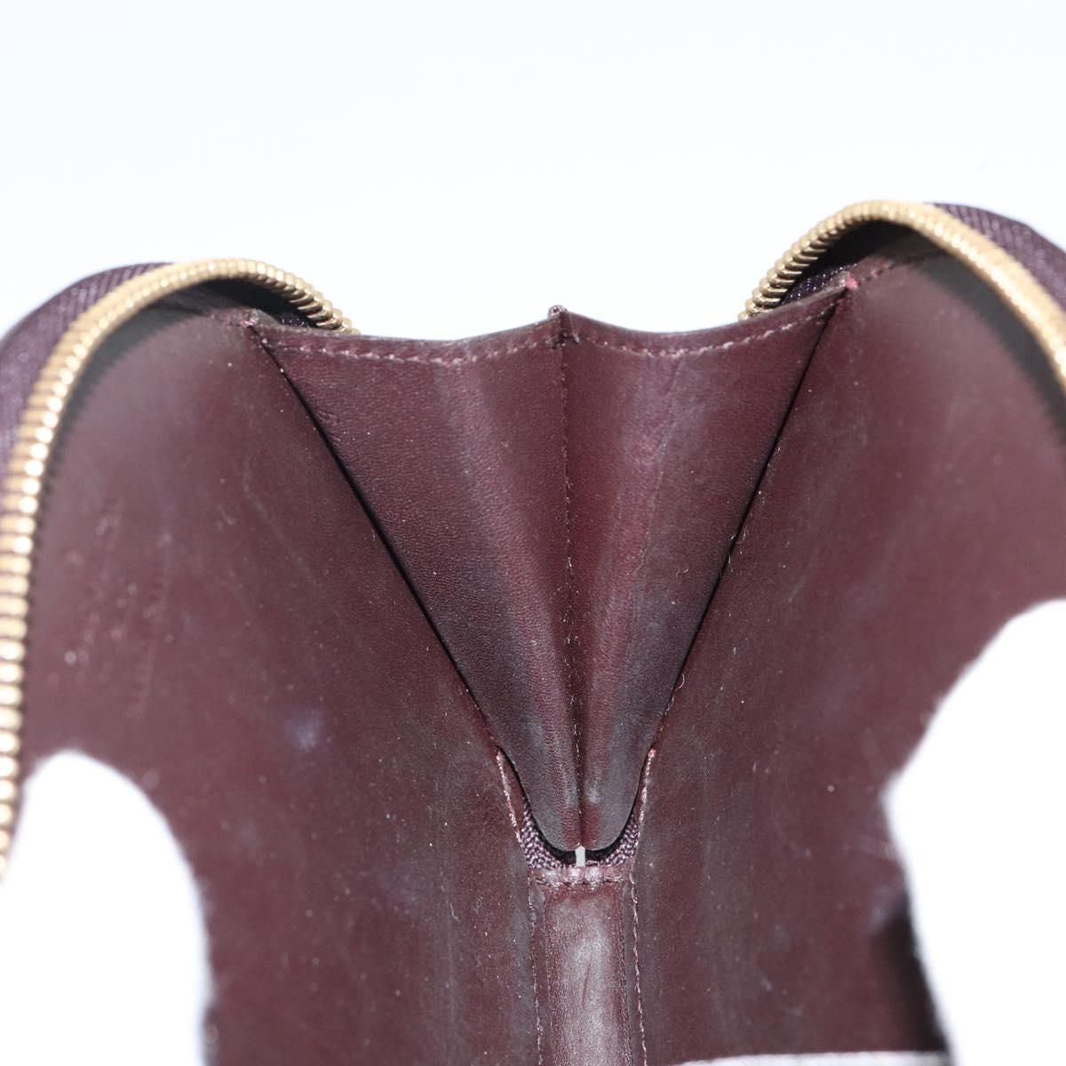 LOUIS VUITTON Vernis Porte Monnaie Ecruil Coin Purse Amarante M91386 Auth 142760