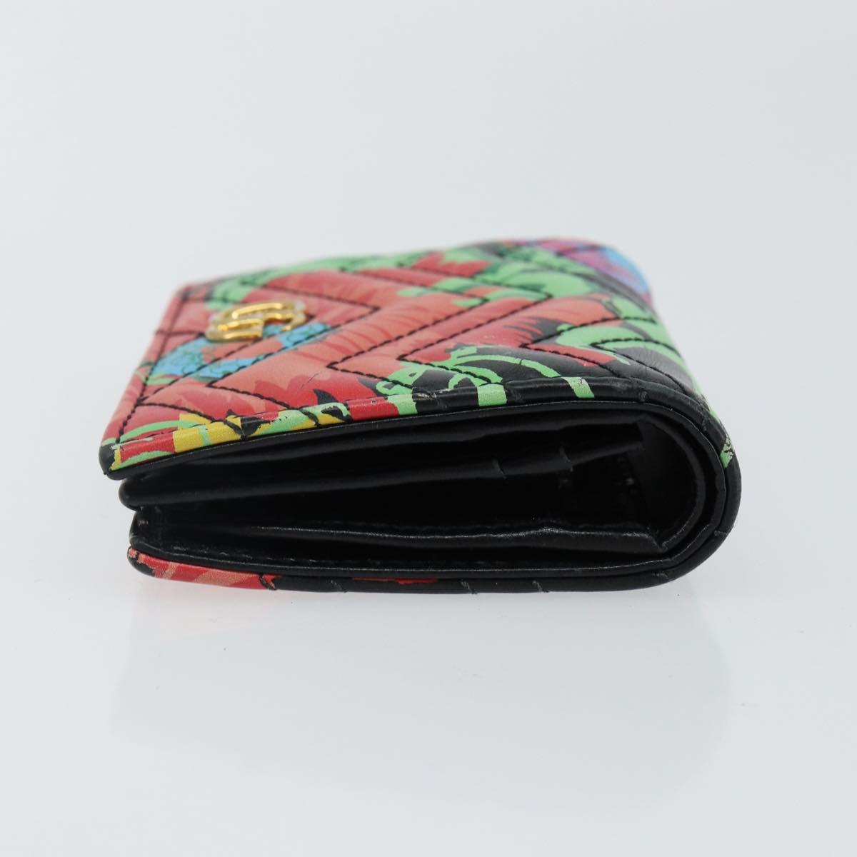 GUCCI GG Marmont Ken Scott Wallet Leather Black 466492 Auth 142761