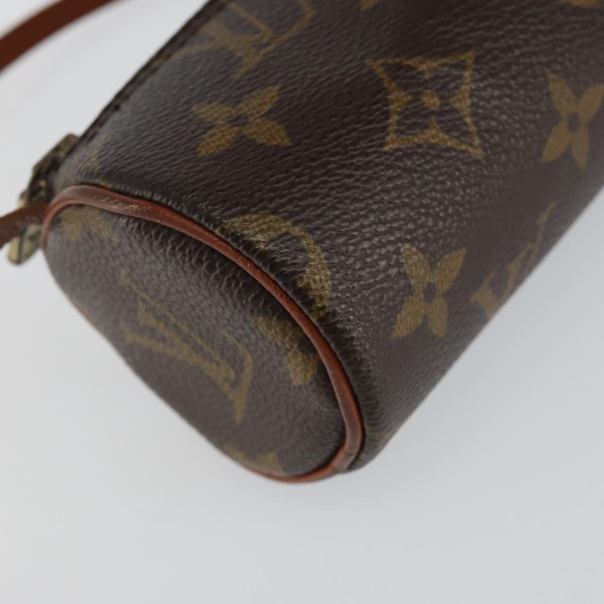 LOUIS VUITTON Monogram Papillon Pouch LV Auth 142766