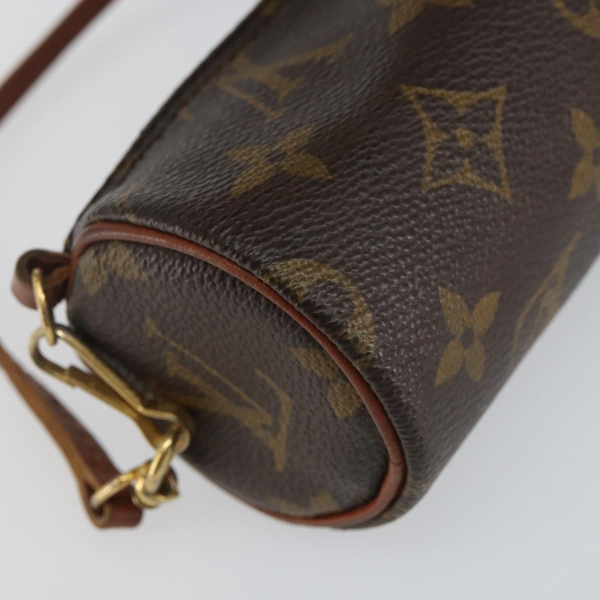 LOUIS VUITTON Monogram Papillon Pouch LV Auth 142766
