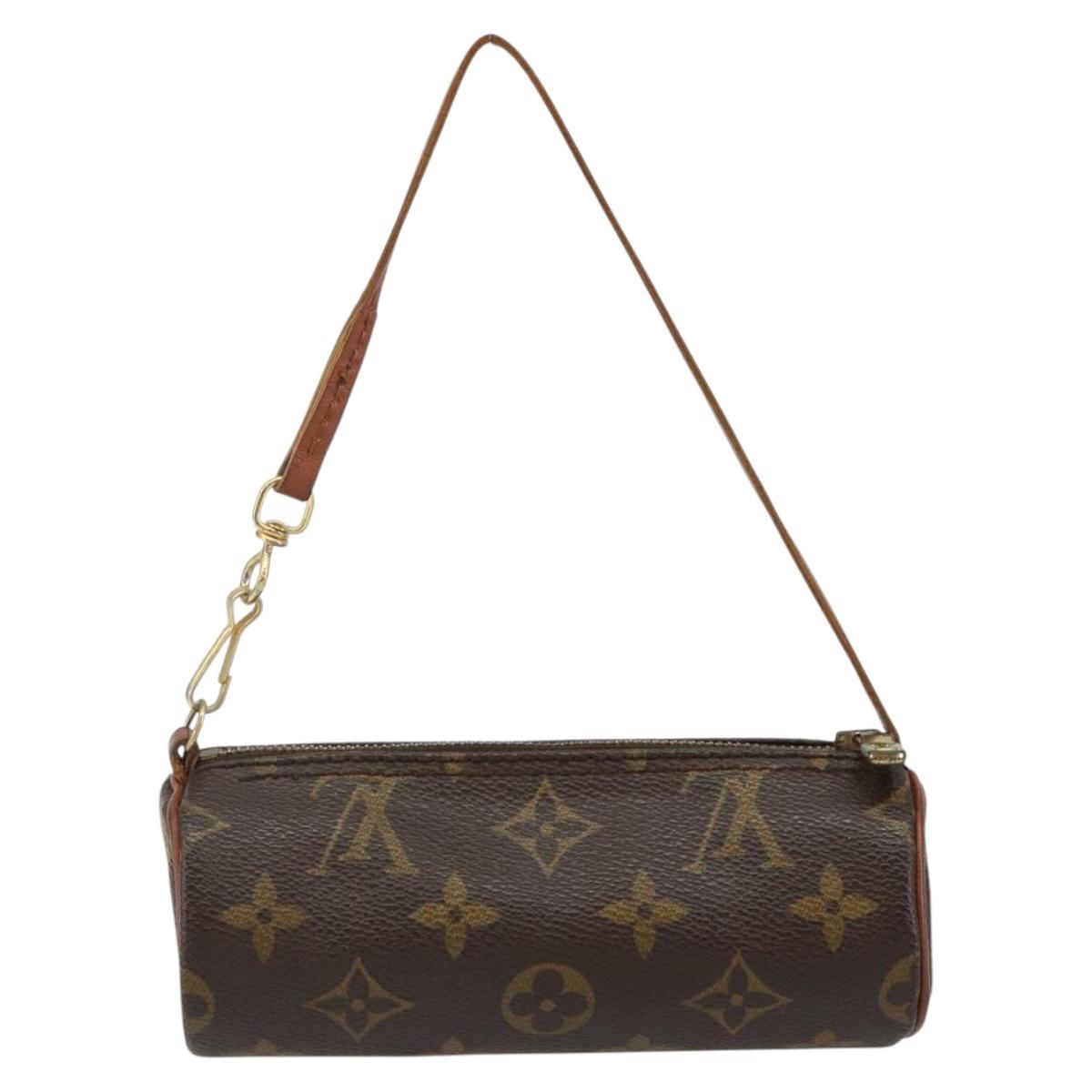 LOUIS VUITTON Monogram Papillon Pouch LV Auth 142766