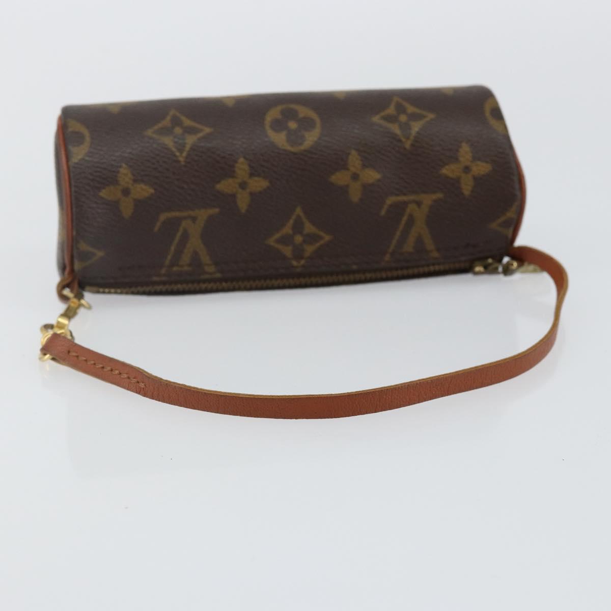 LOUIS VUITTON Monogram Papillon Pouch LV Auth 142766