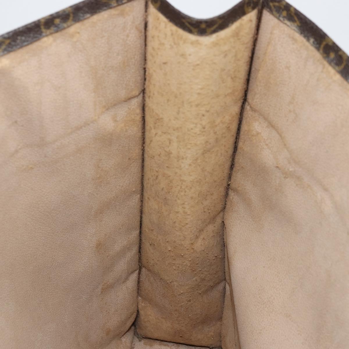 LOUIS VUITTON Monogram Sac Plat Hand Bag M51140 LV Auth 142770