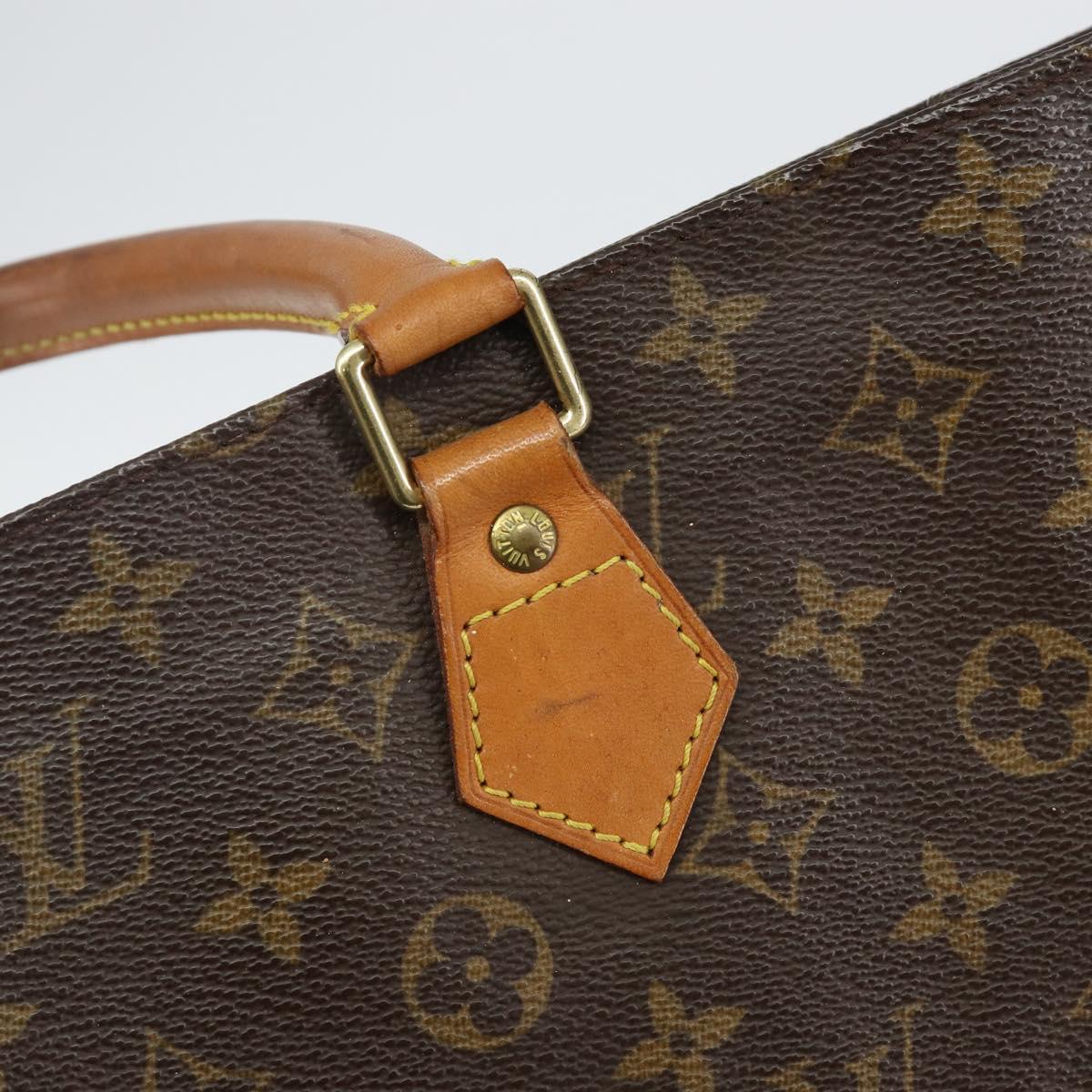 LOUIS VUITTON Monogram Sac Plat Hand Bag M51140 LV Auth 142771