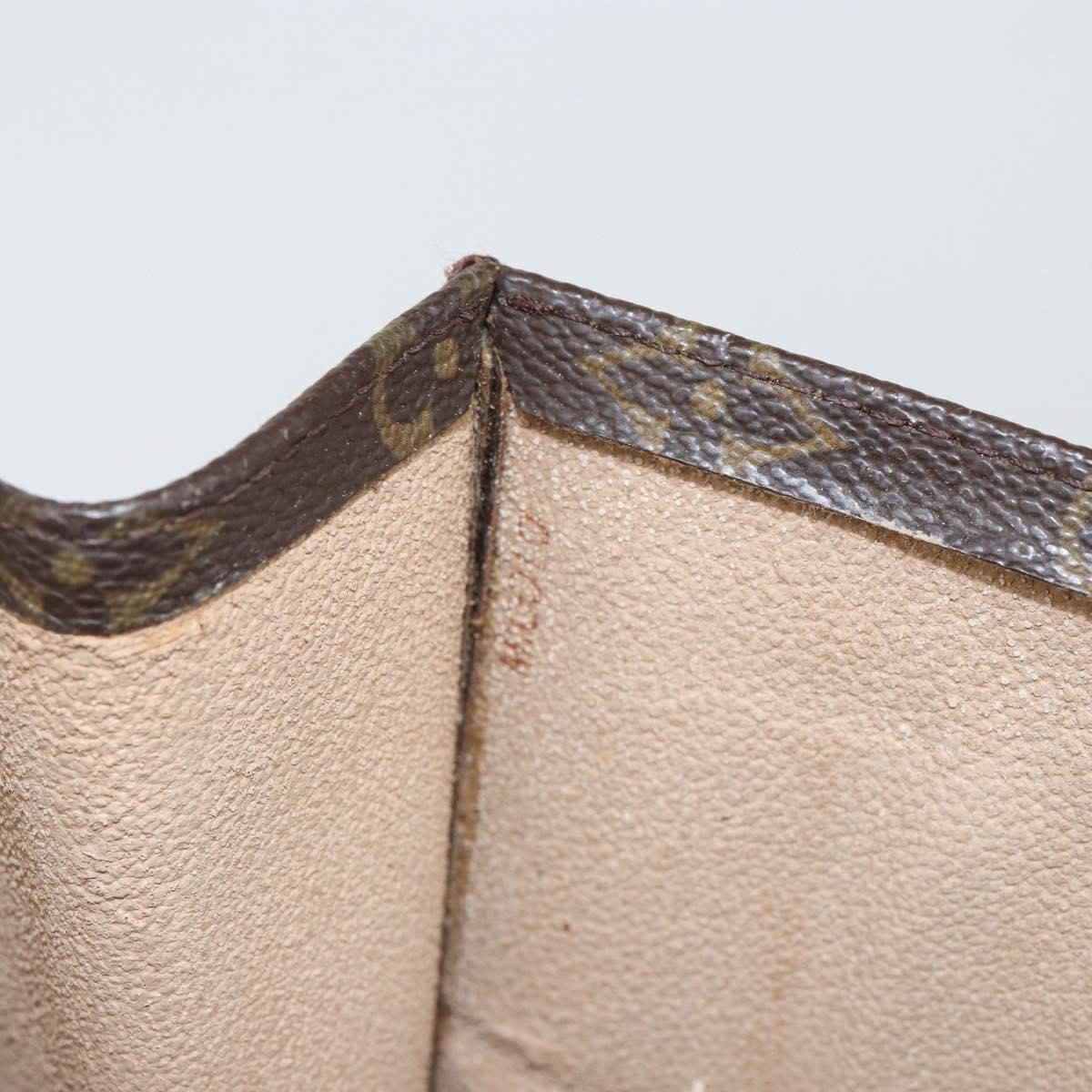 LOUIS VUITTON Monogram Sac Plat Hand Bag M51140 LV Auth 142771