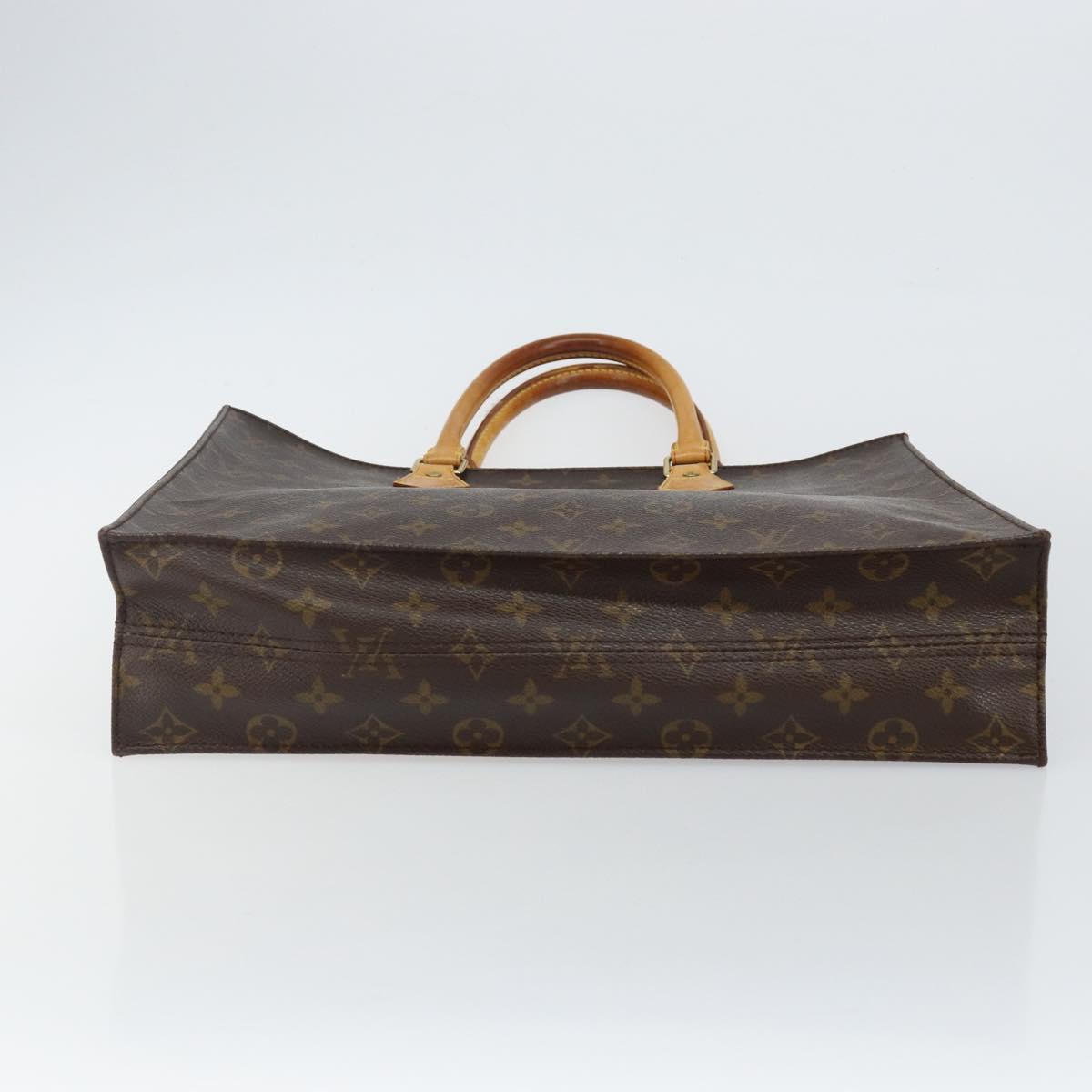 LOUIS VUITTON Monogram Sac Plat Hand Bag M51140 LV Auth 142772
