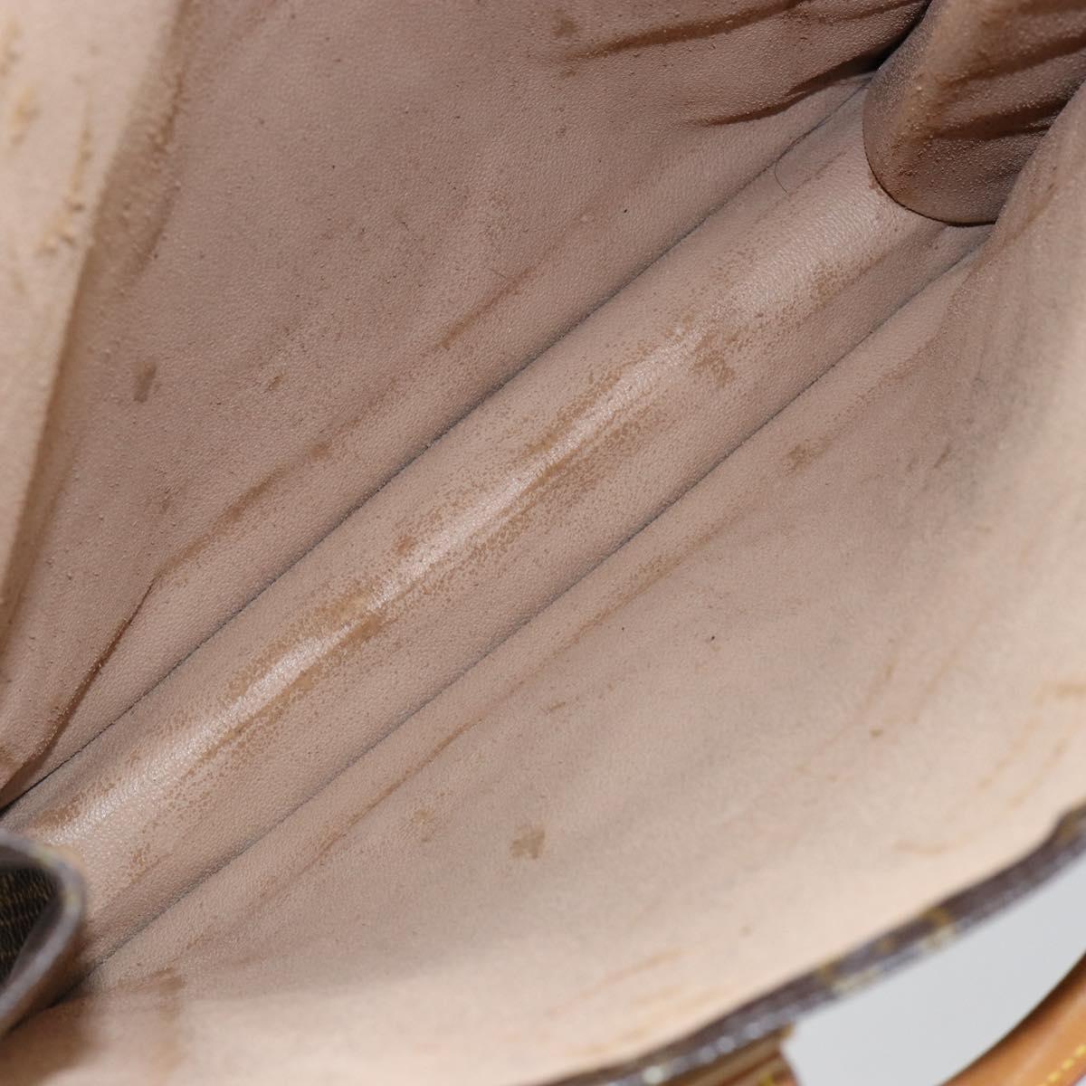 LOUIS VUITTON Monogram Sac Plat Hand Bag M51140 LV Auth 142773