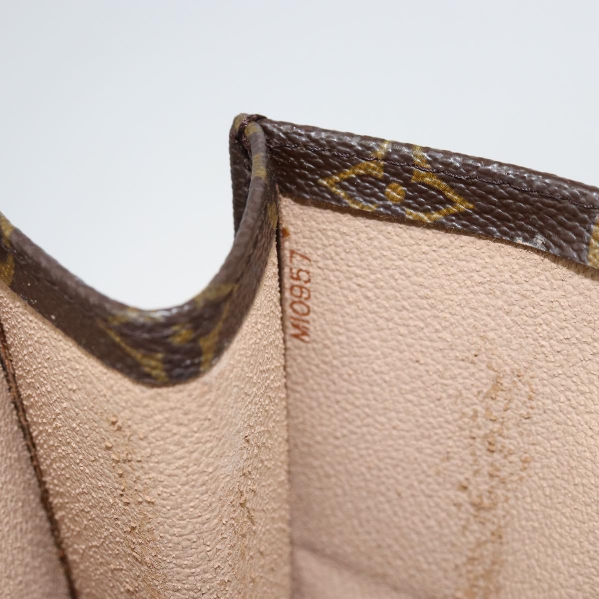 LOUIS VUITTON Monogram Sac Plat Hand Bag M51140 LV Auth 142773