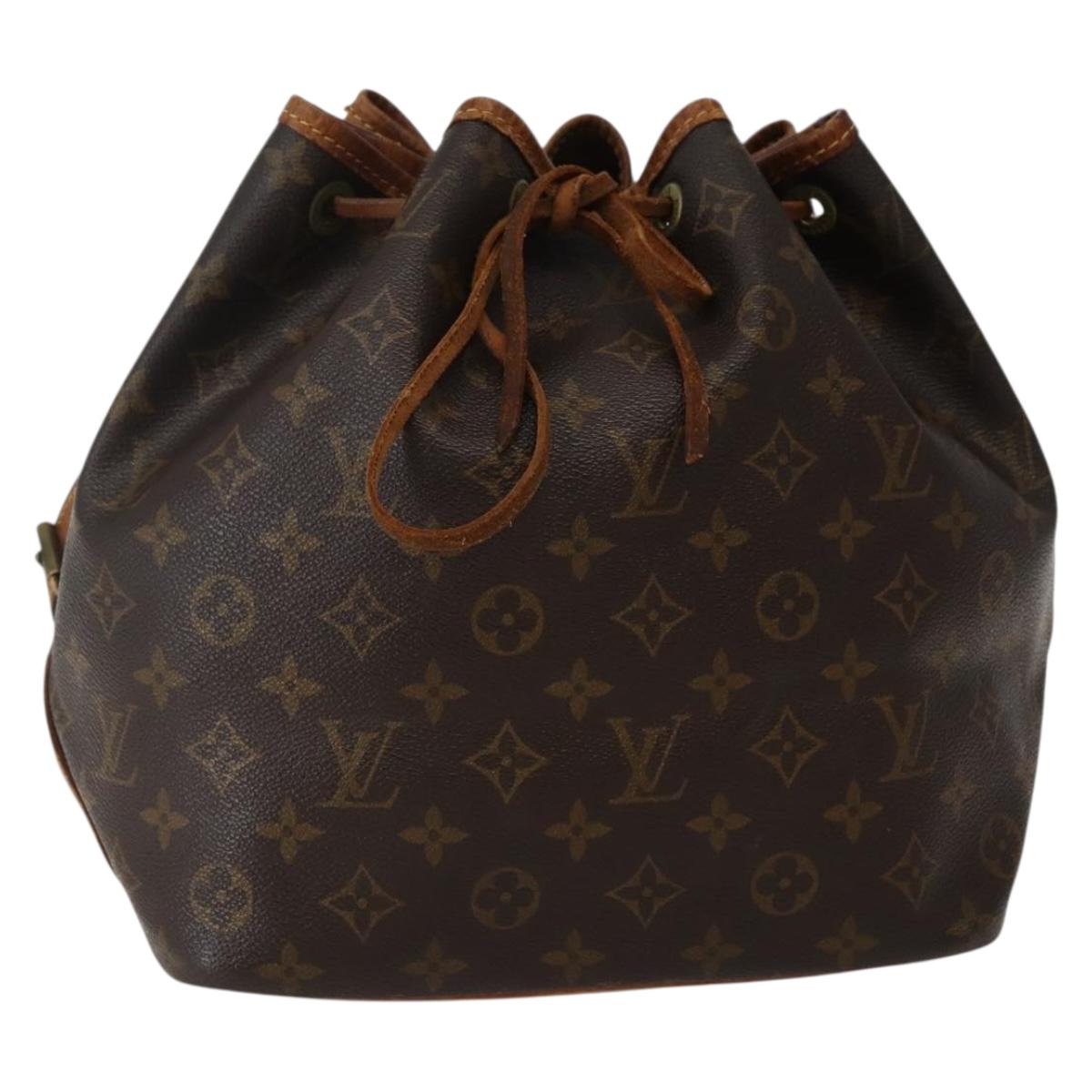 LOUIS VUITTON Monogram Petit Noe Shoulder Bag M42226 LV Auth 142774