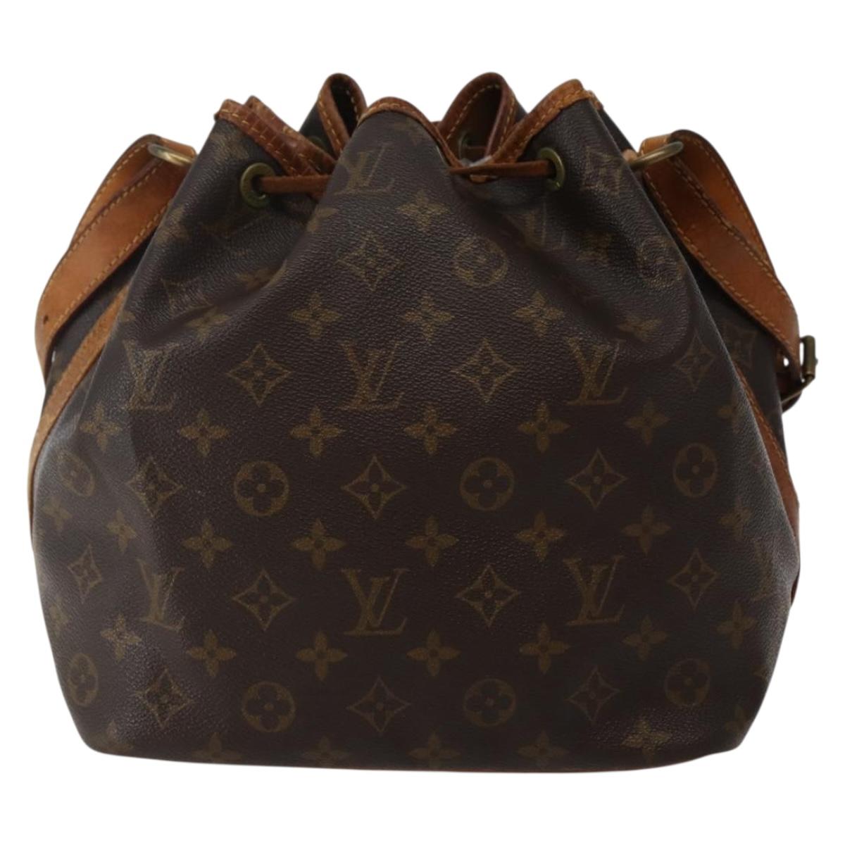 LOUIS VUITTON Monogram Petit Noe Shoulder Bag M42226 LV Auth 142774