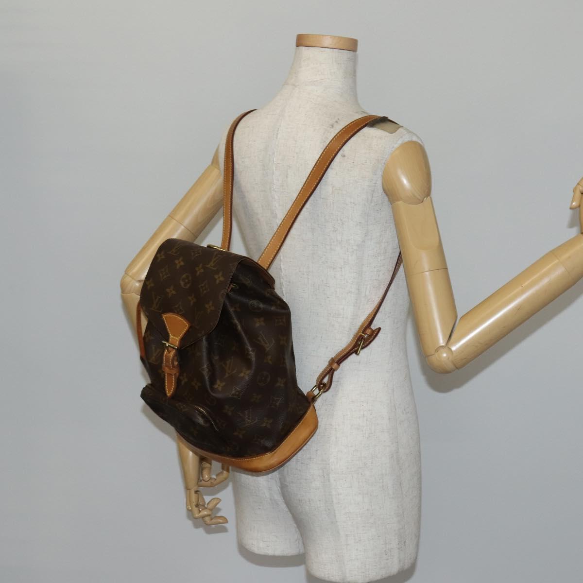LOUIS VUITTON Monogram Montsouris MM Backpack M51136 LV Auth 142776