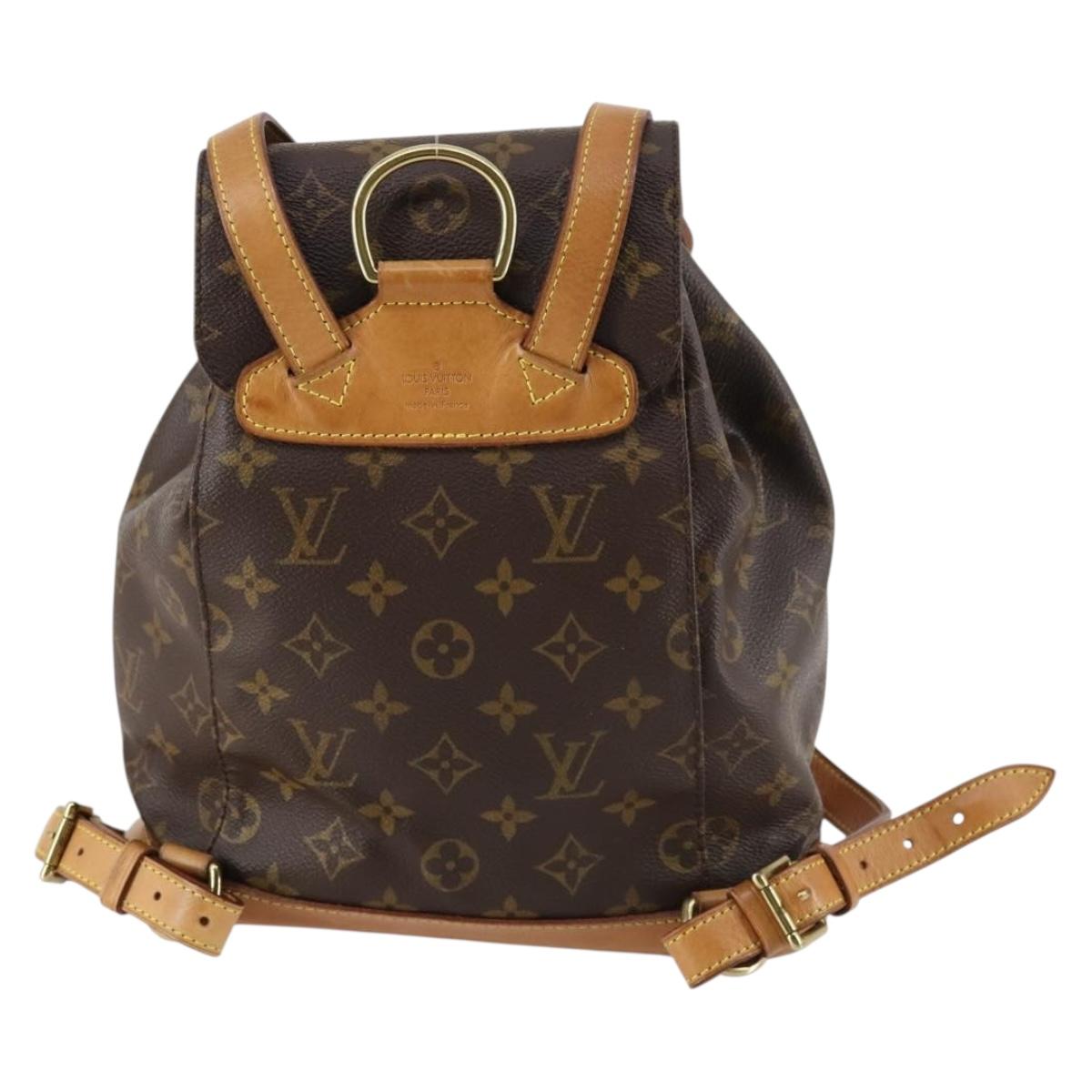 LOUIS VUITTON Monogram Montsouris MM Backpack M51136 LV Auth 142776