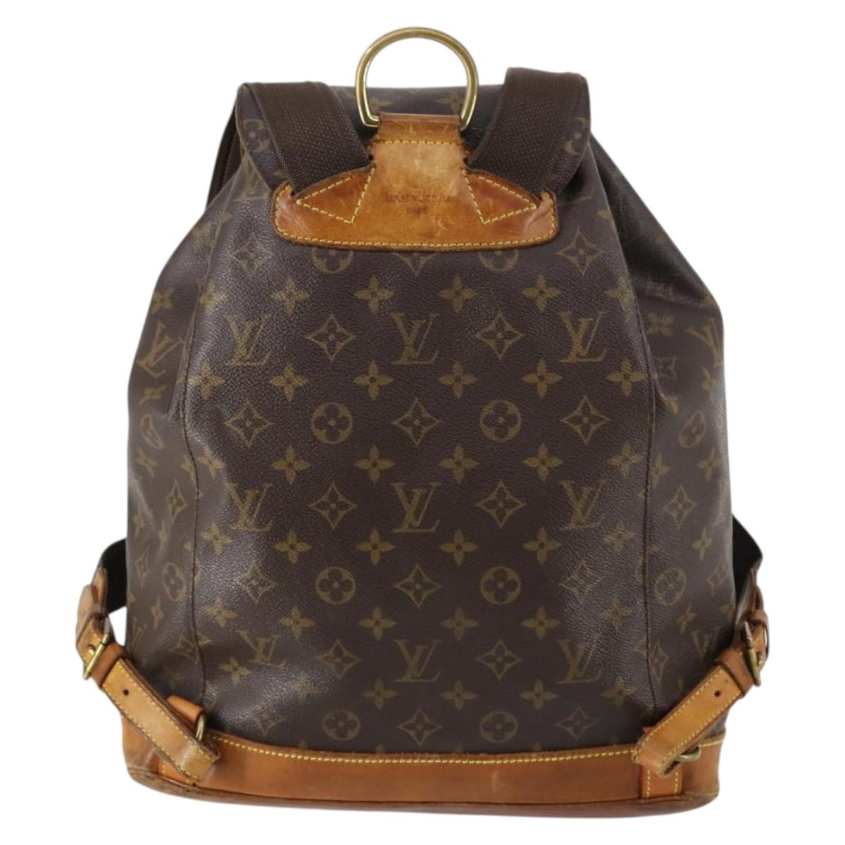 LOUIS VUITTON Monogram Montsouris GM Backpack M51135 LV Auth 142777