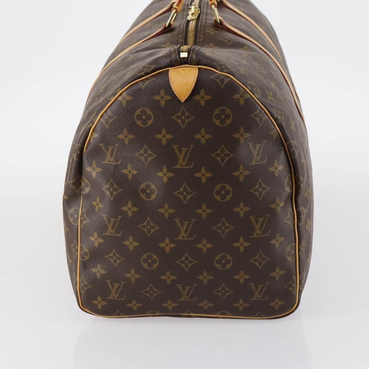 LOUIS VUITTON Monogram Keepall 55 Boston Bag M41424 LV Auth 142779