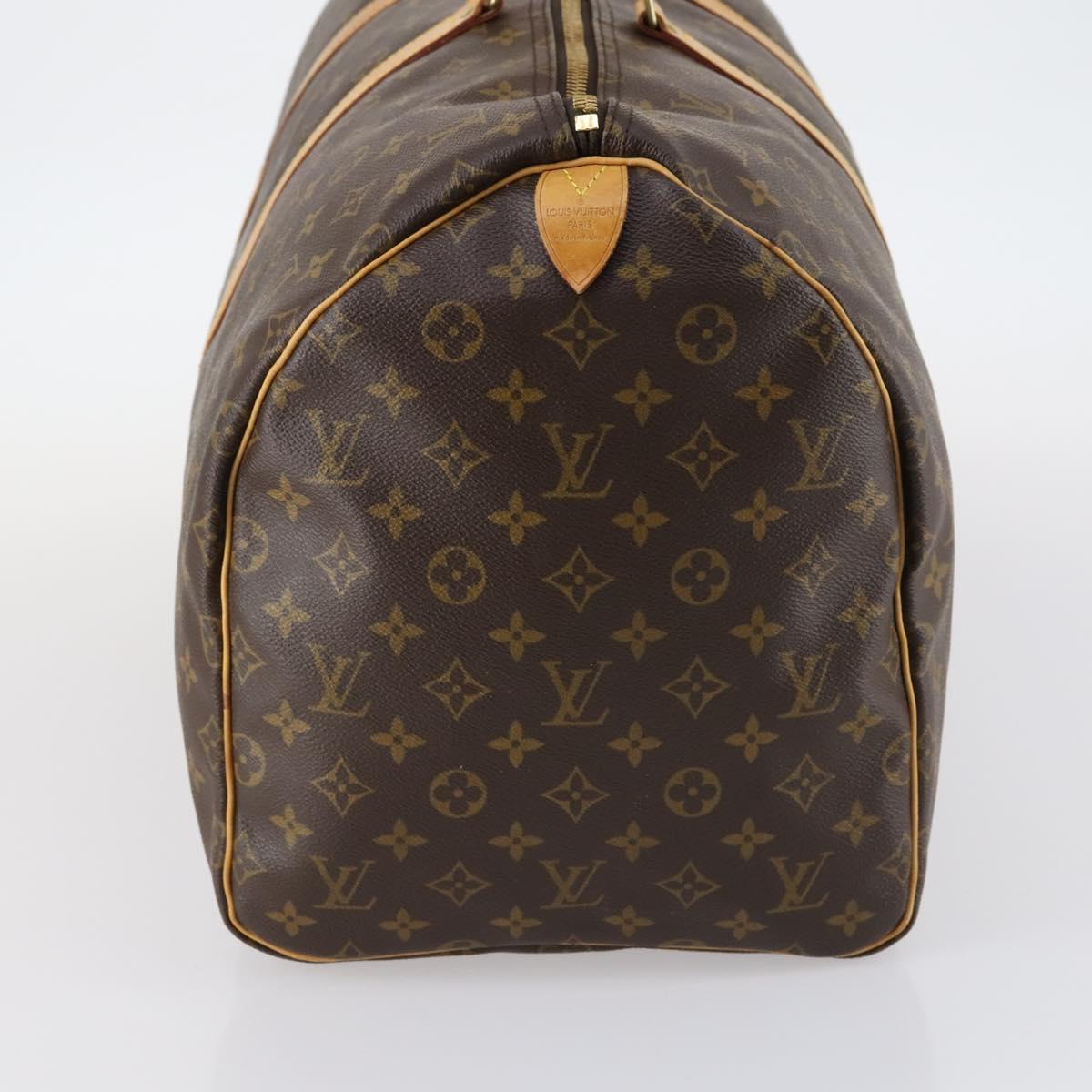 LOUIS VUITTON Monogram Keepall 55 Boston Bag M41424 LV Auth 142779