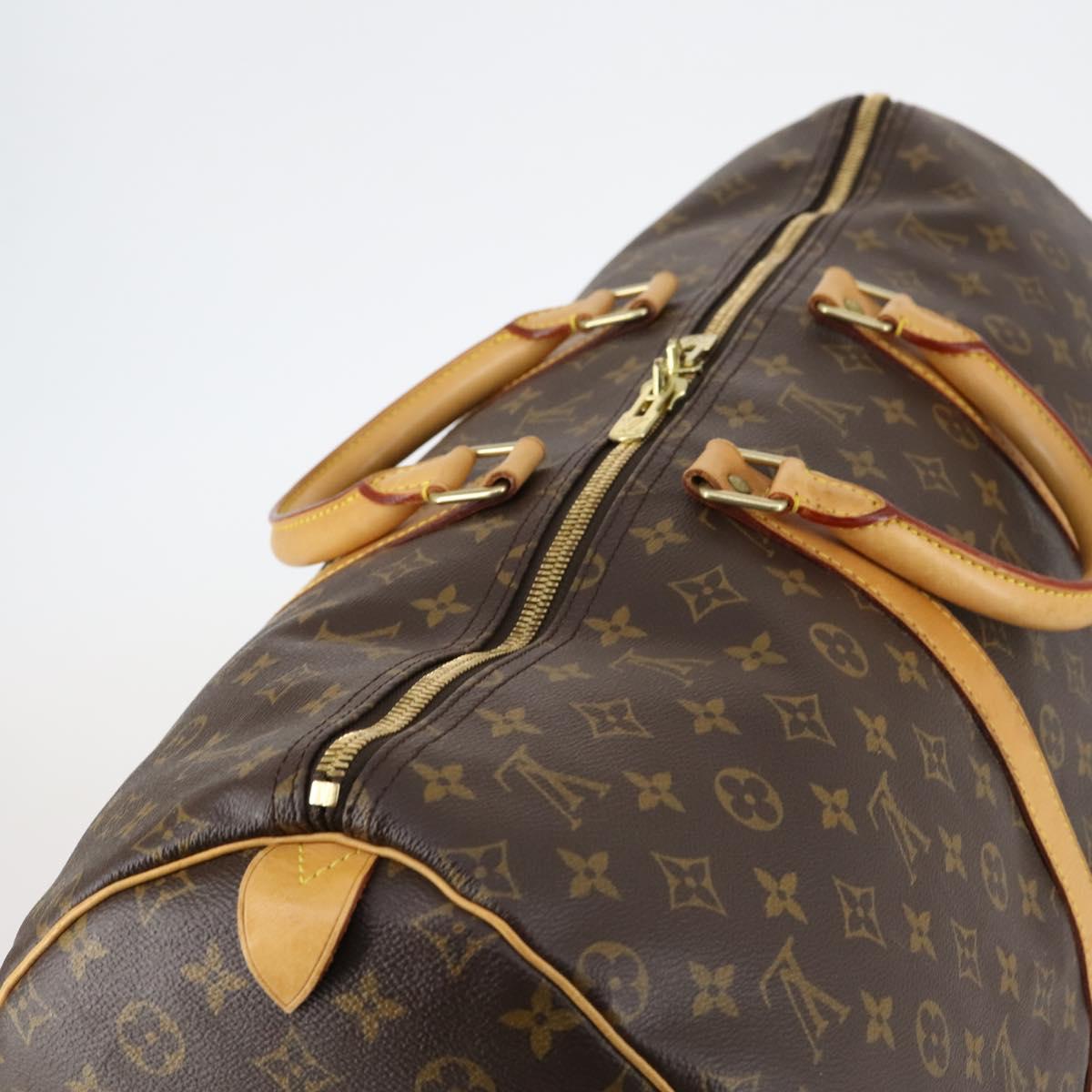 LOUIS VUITTON Monogram Keepall 55 Boston Bag M41424 LV Auth 142779