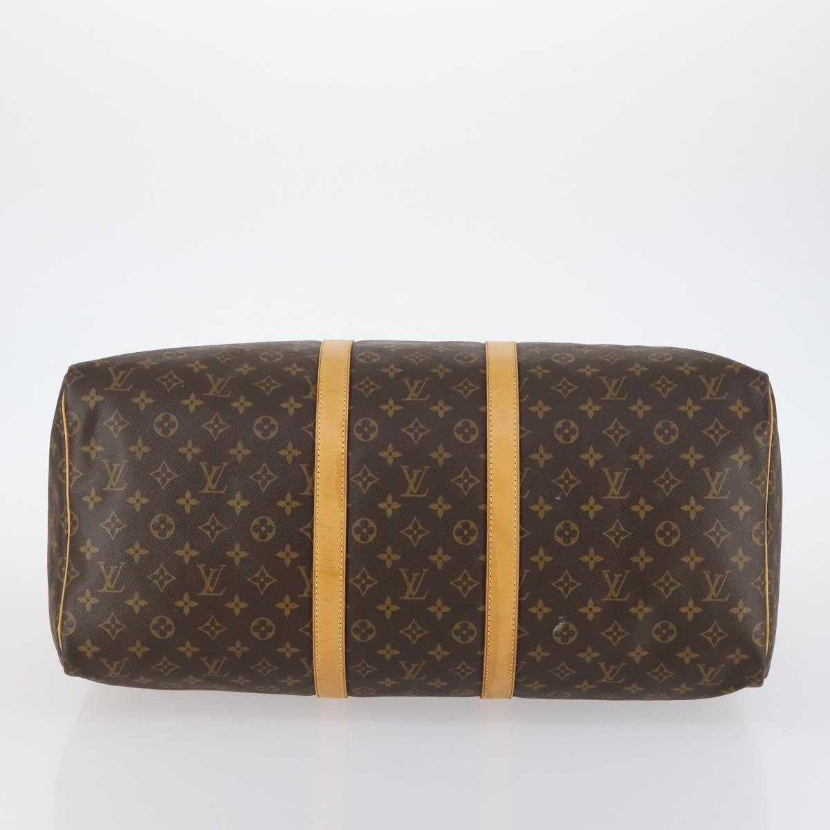 LOUIS VUITTON Monogram Keepall 55 Boston Bag M41424 LV Auth 142779